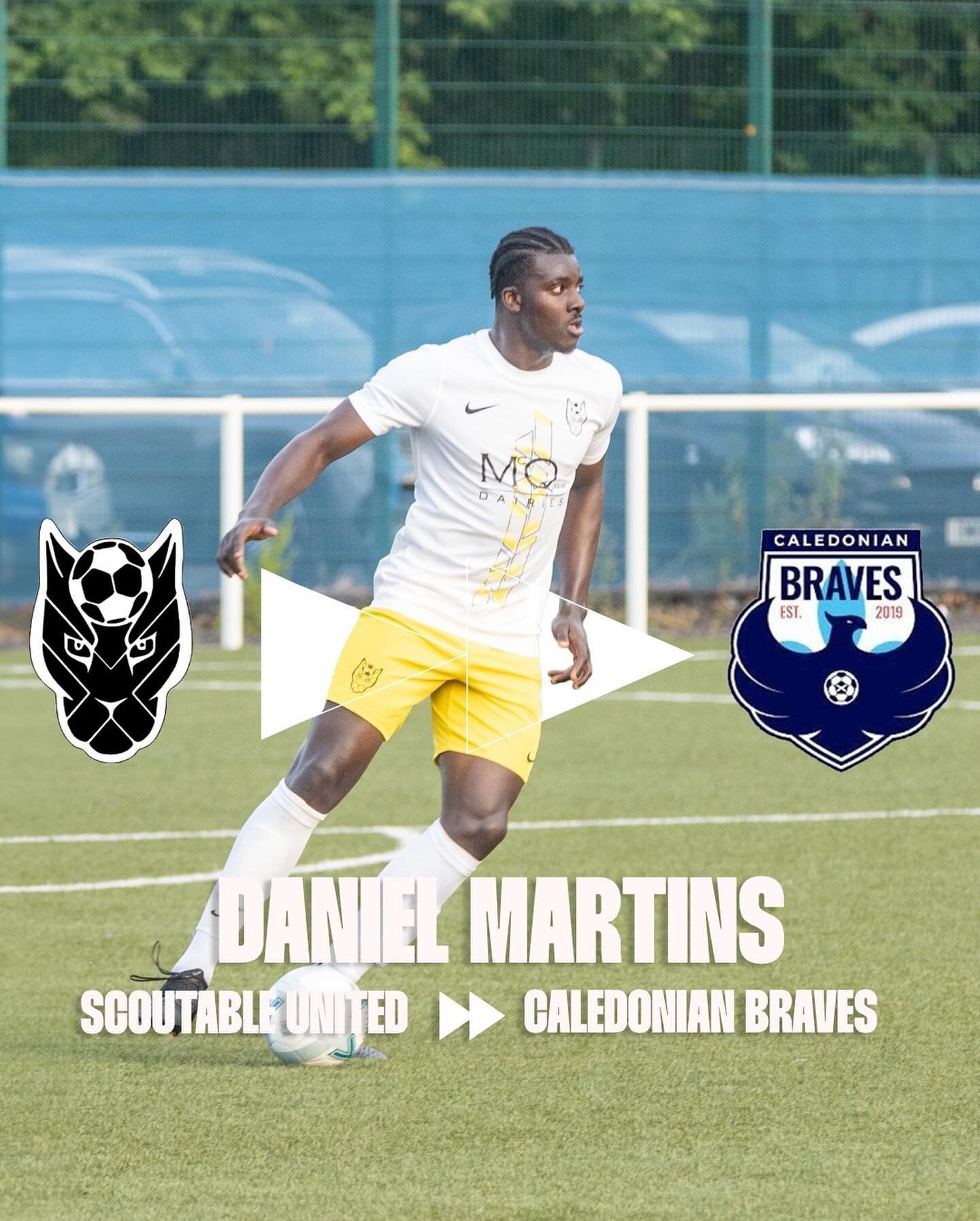 📝SIGNING ANNOUNCEMENT📝

Congratulations to our graduate player Daniel Martins on signing a deal with Lowland League Caledonian Braves FC after some impressive performances in recent friendlies for them.

Daniel previously played for Scoutable befor