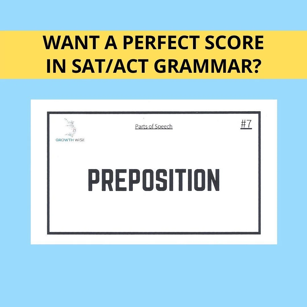Prepositions show when and where things take place. We like to have students memorize the 10 most common prepositions, in song form of course (songs are weirdly useful memory tools!): for-of-from, with-at-by, on-about-to! In a tone similar to &ldquo;