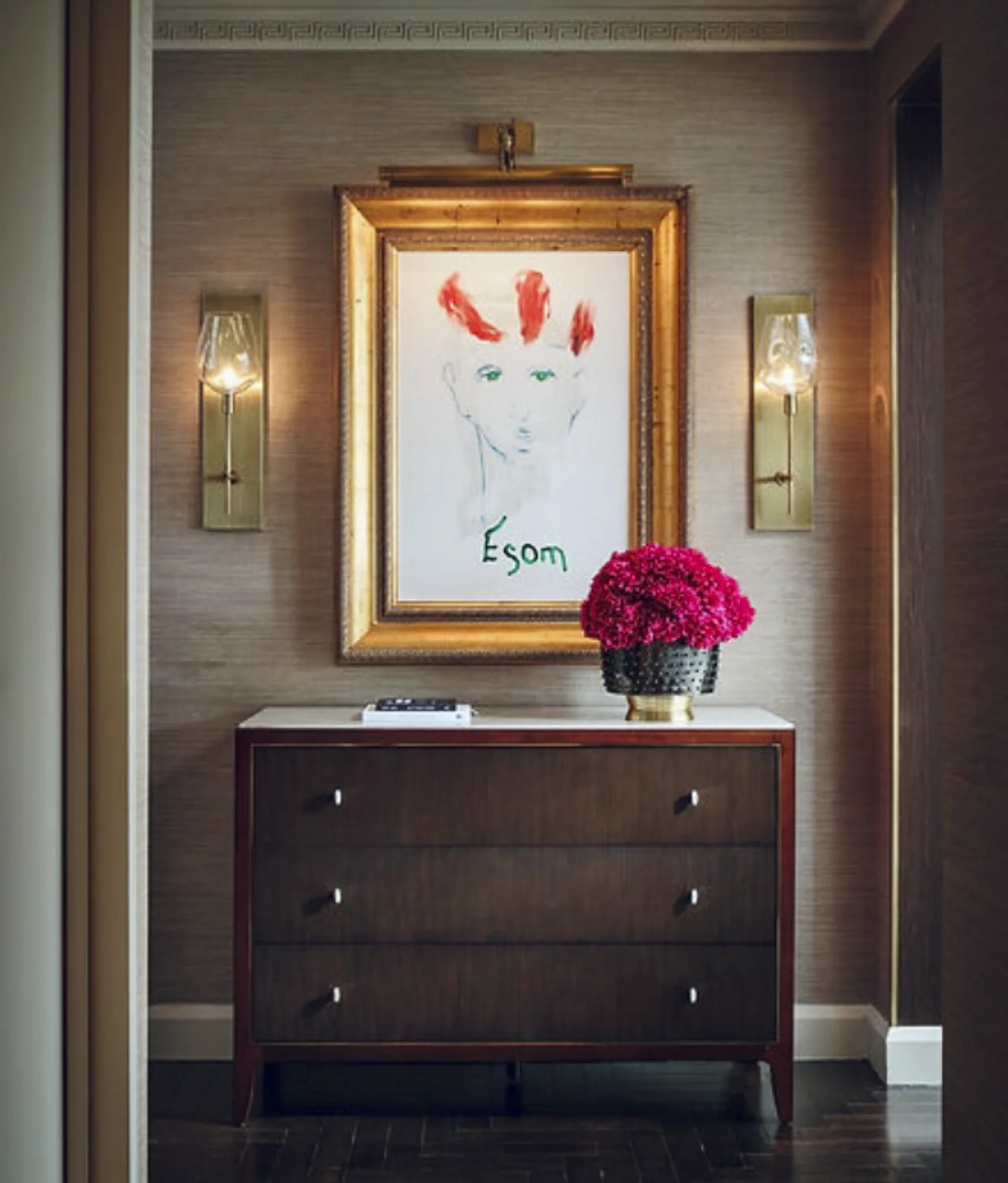 Designer: POSH Exclusive Interiors
Space: Private Residence, Entryway
Artist: Tony Mose, On Figurative