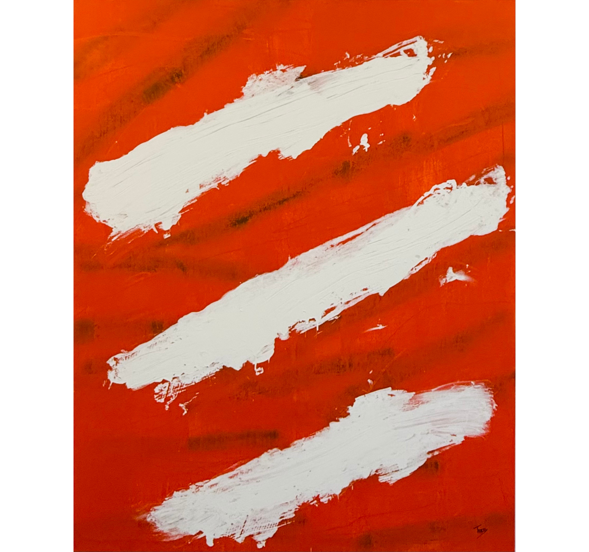 25. “Unapologetic in Orange” Tracey Mose | 48” x 60” | $5100