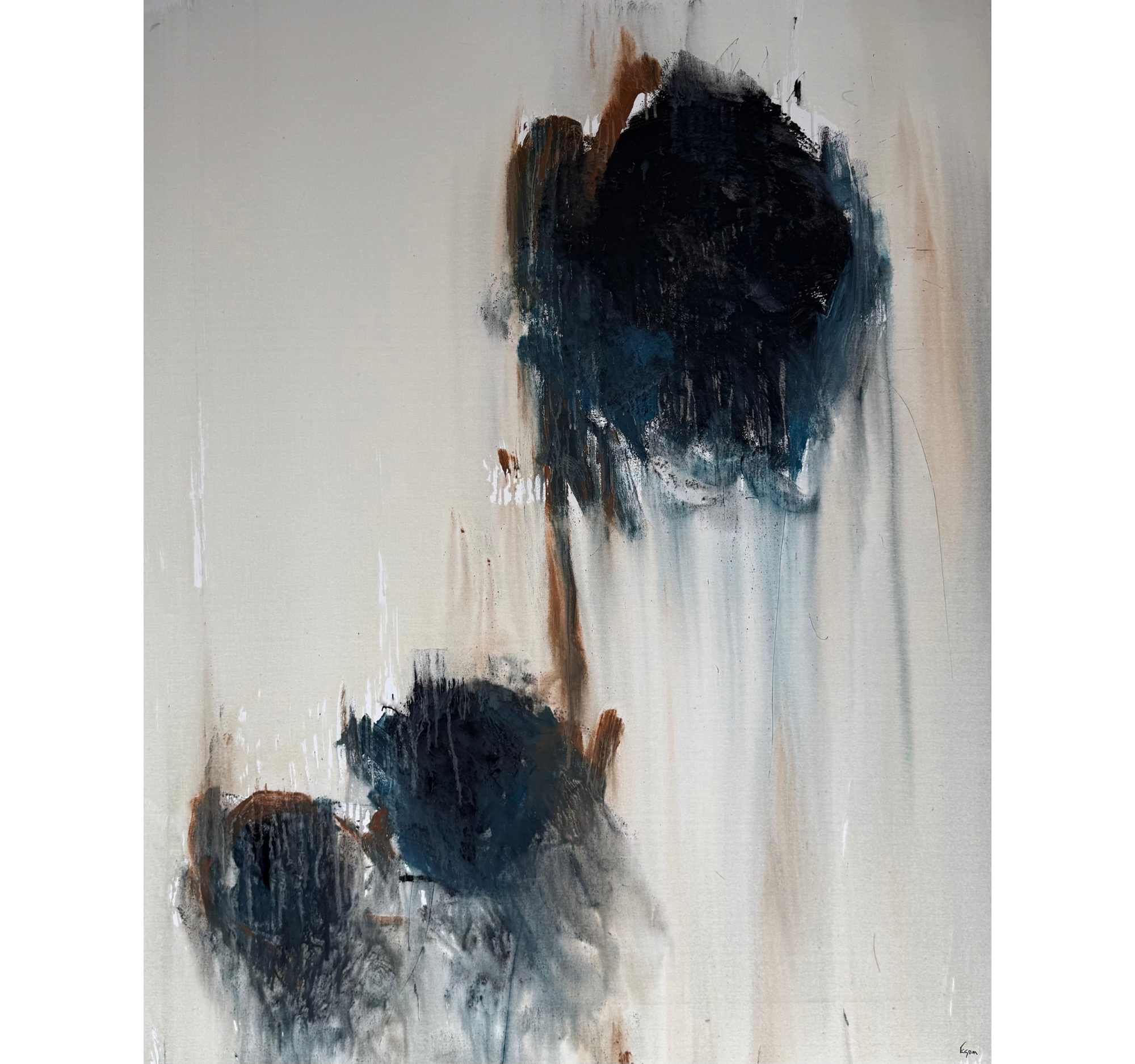 "Abstract in Black and Blue" Tony Mose | 48" x 60" | $6500