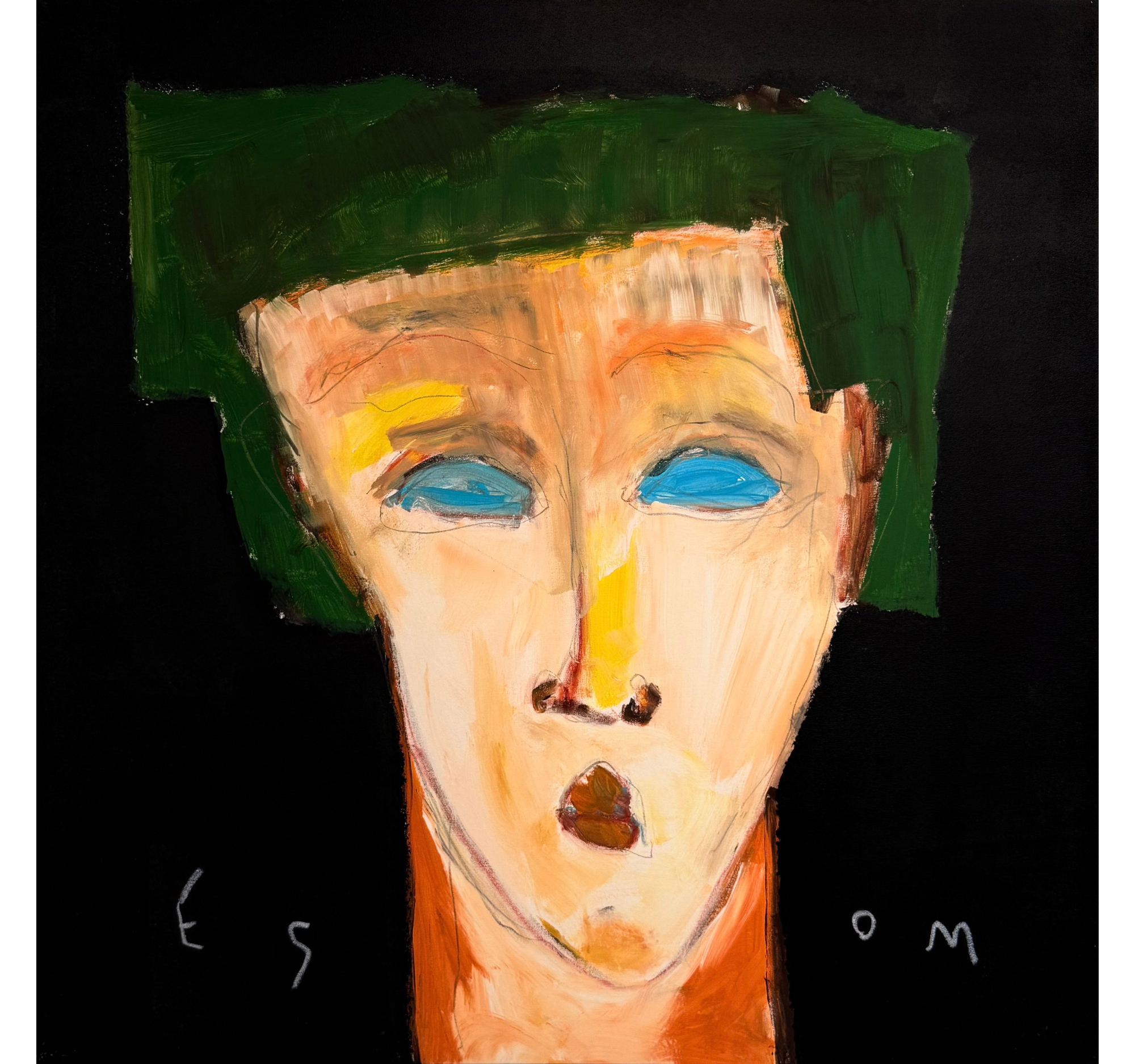 58. “Figure with Green Hair” Tony Mose | 48” x 48” | $5200