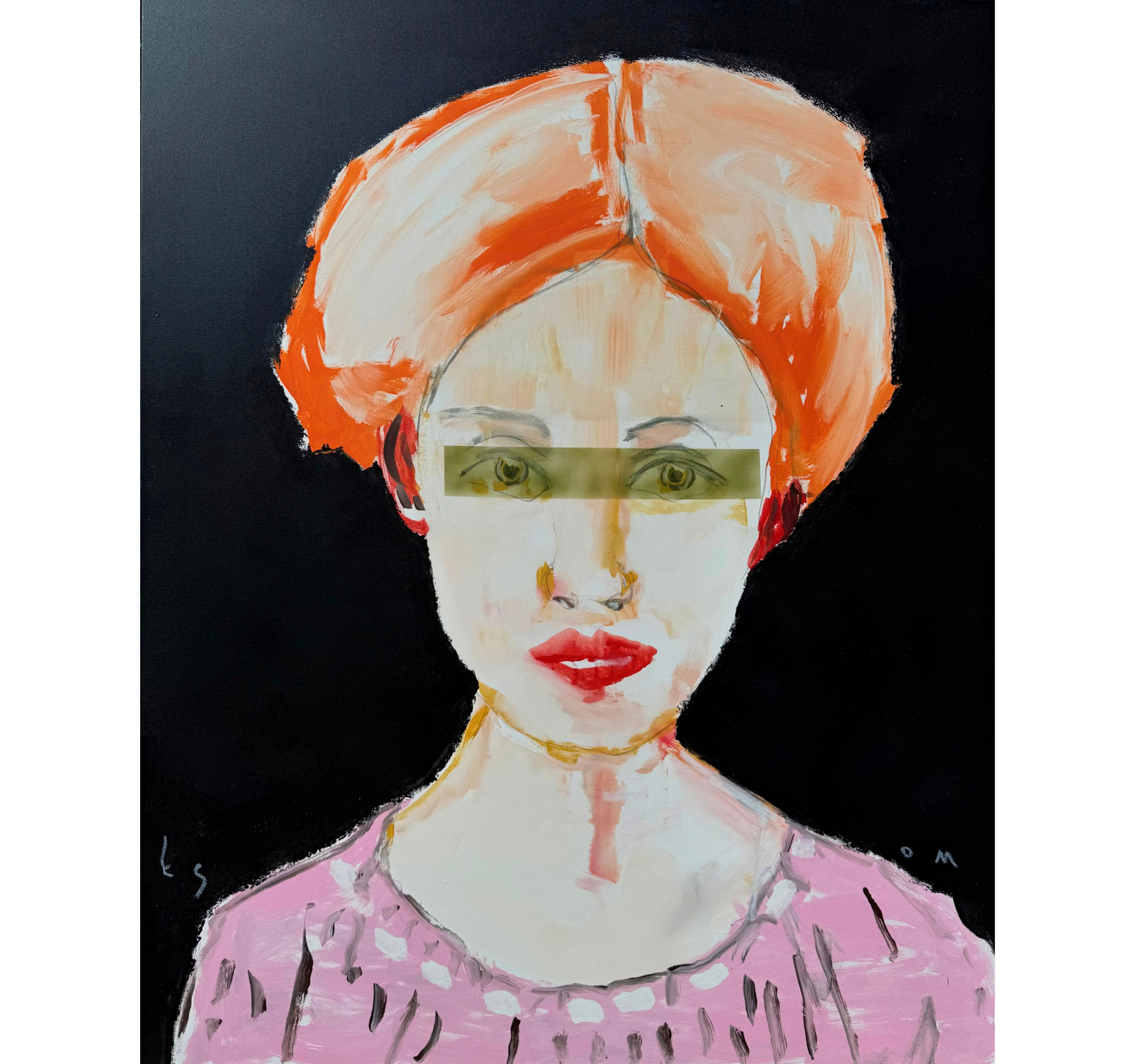 “Figure with a Pink Cloak” Tony Mose | 60” x 48” | $6,500