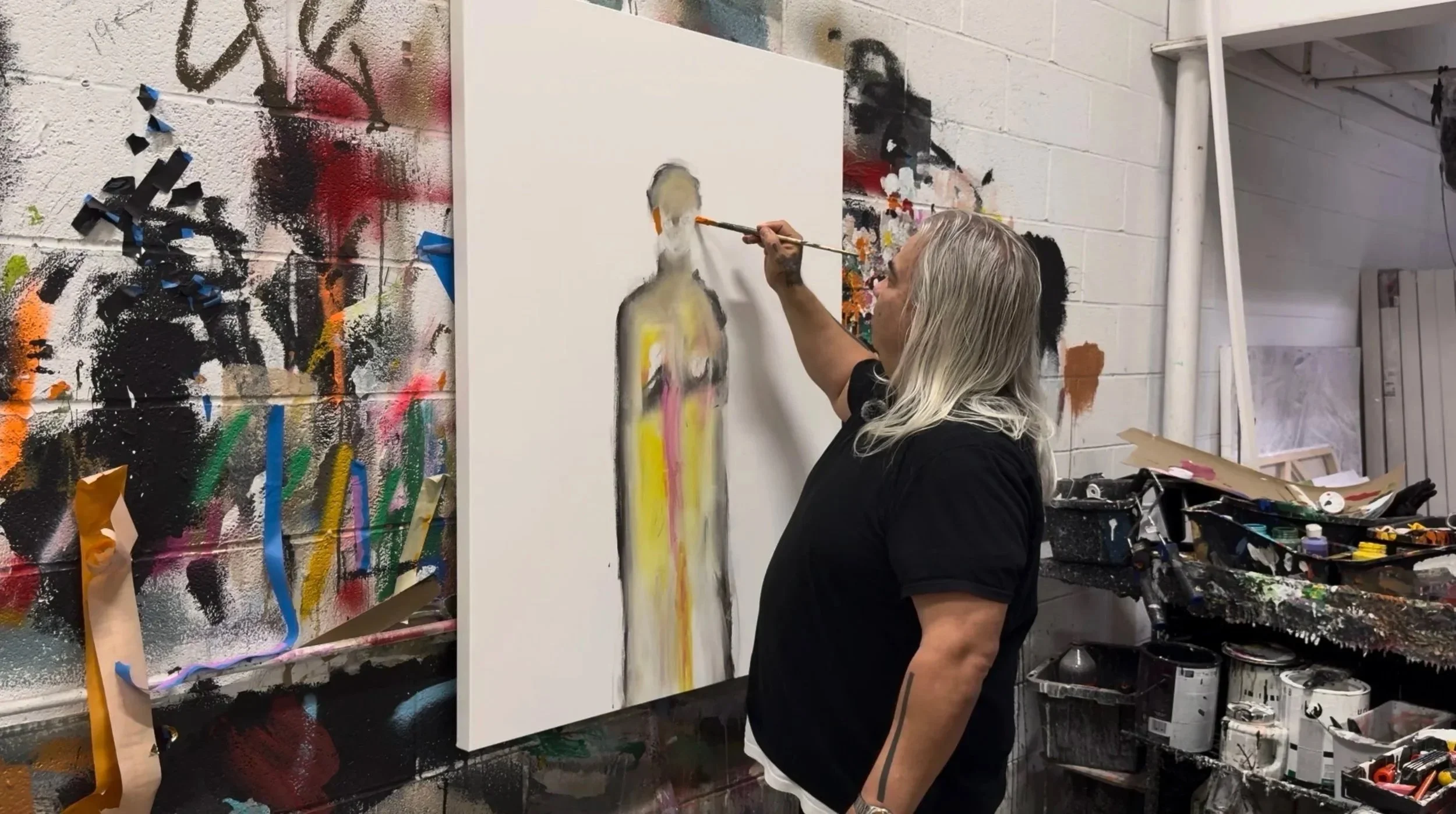  Tony Mose painting “Figure in Pink” 