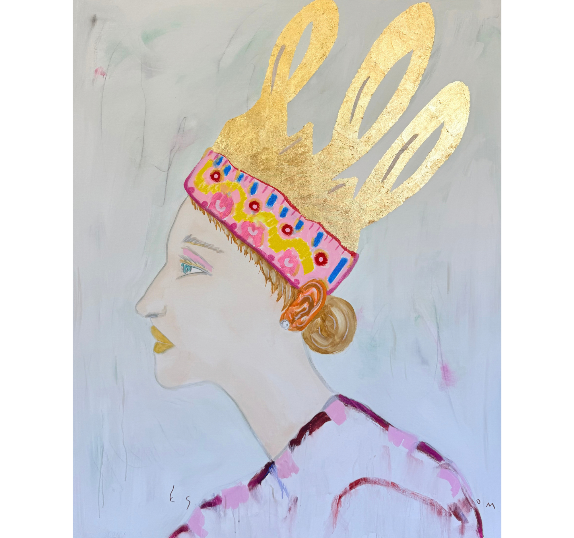 12. “Pastel Queen with a Pink Cloak” Tony Mose | 48” x 60” | $6500