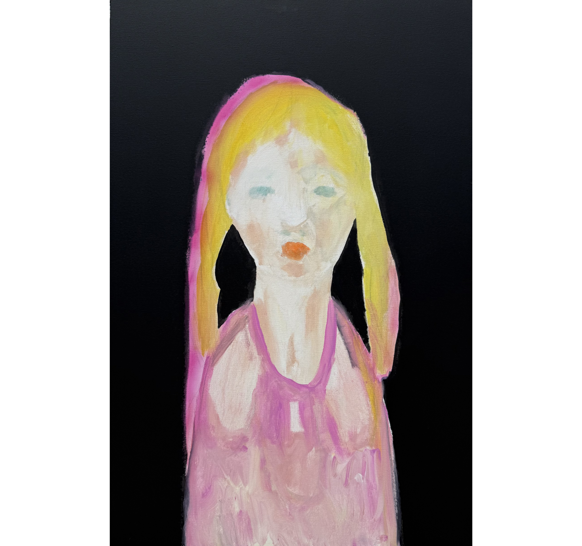 127. "Pink Luminaries Figure" Tony Mose | 24" x 36" | $2000