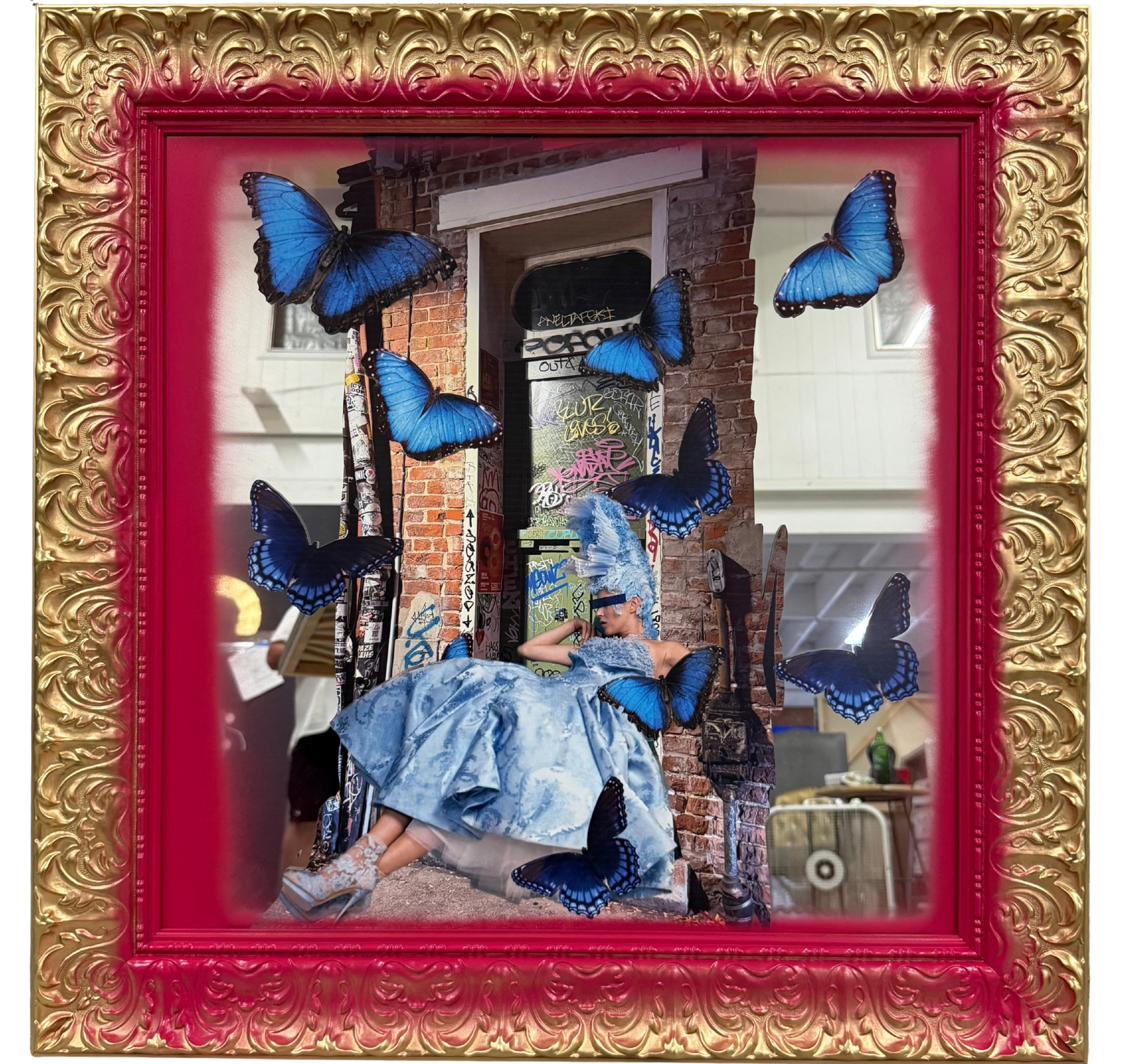“Fantasy Figure; Queen, In Blue” Tracey Mose | 30.5” x 30.5” | $4000