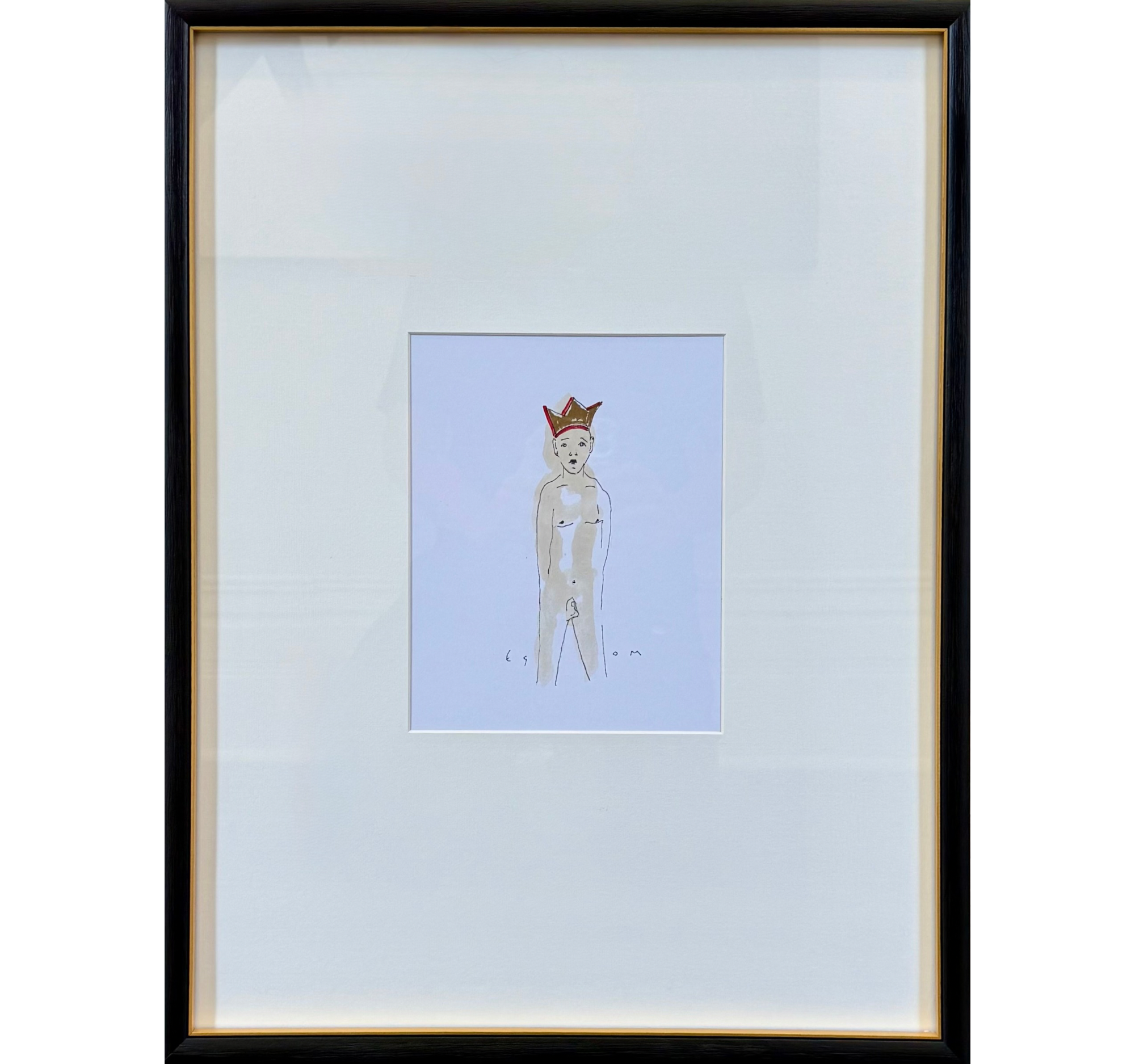 48. “Coffee Sketch” Tony Mose | 8” x 10”; Frame: 19” x 25” | $1600