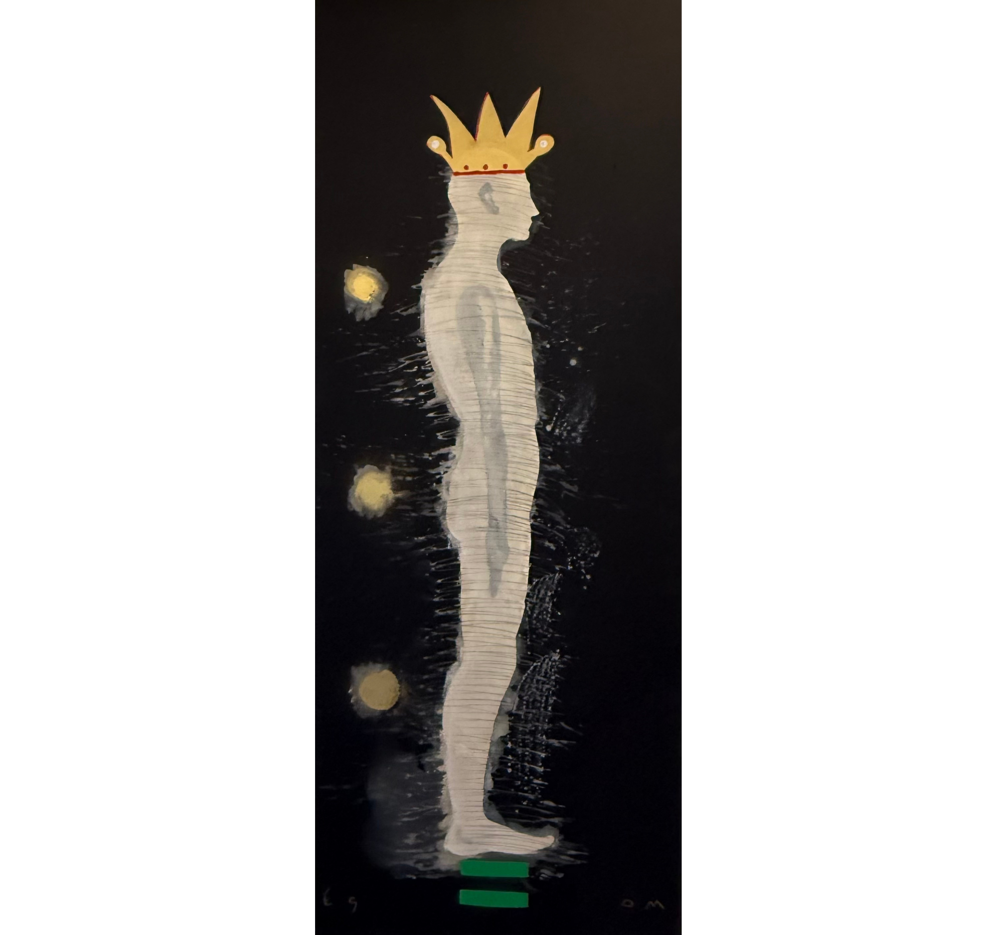 “Coronation Silhouette; King on Black” Tony Mose | 32” x 80” | $5,800