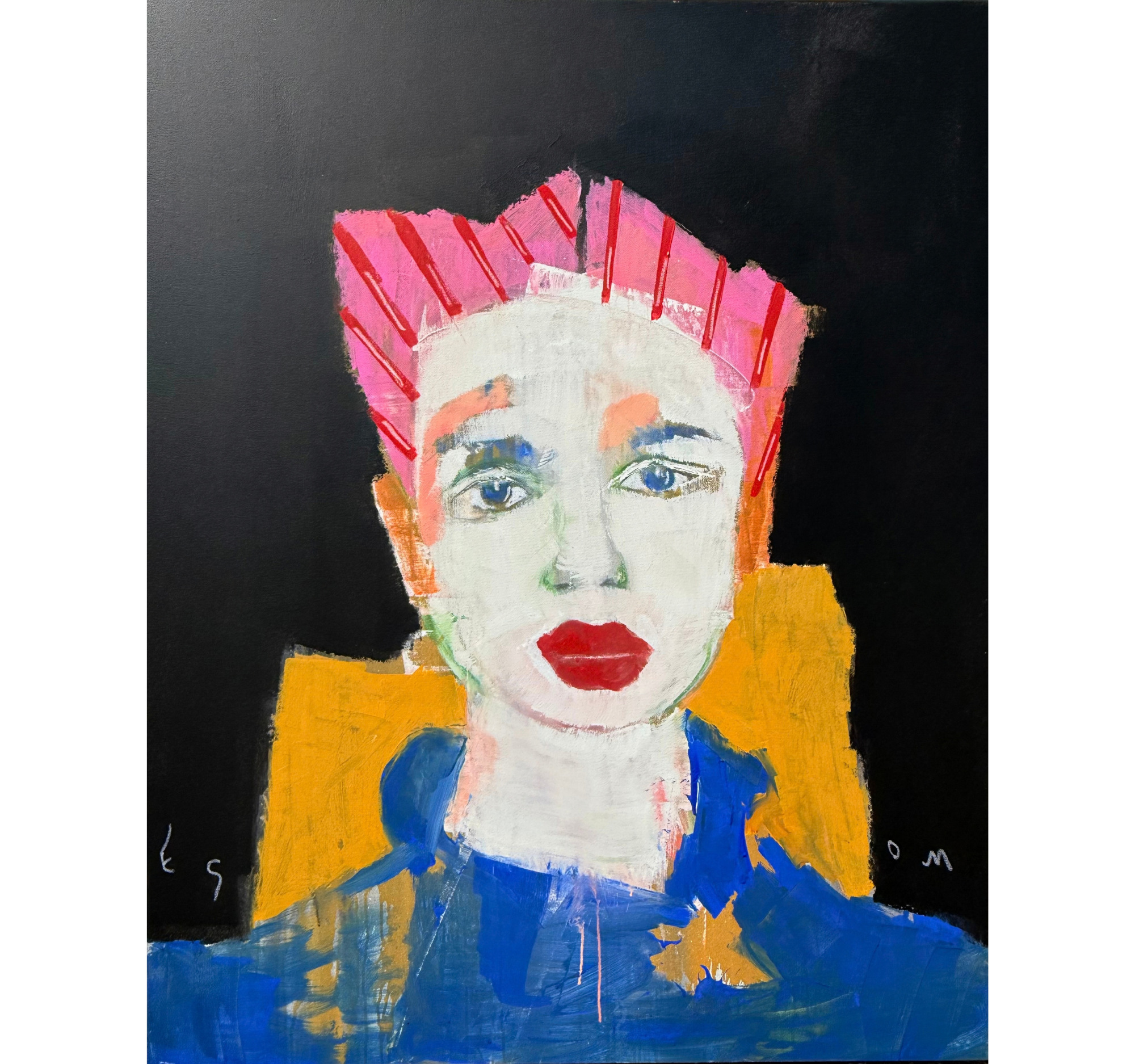 “Figure with a Blue Cloak” Tony Mose | 60” x 48” | $6,500