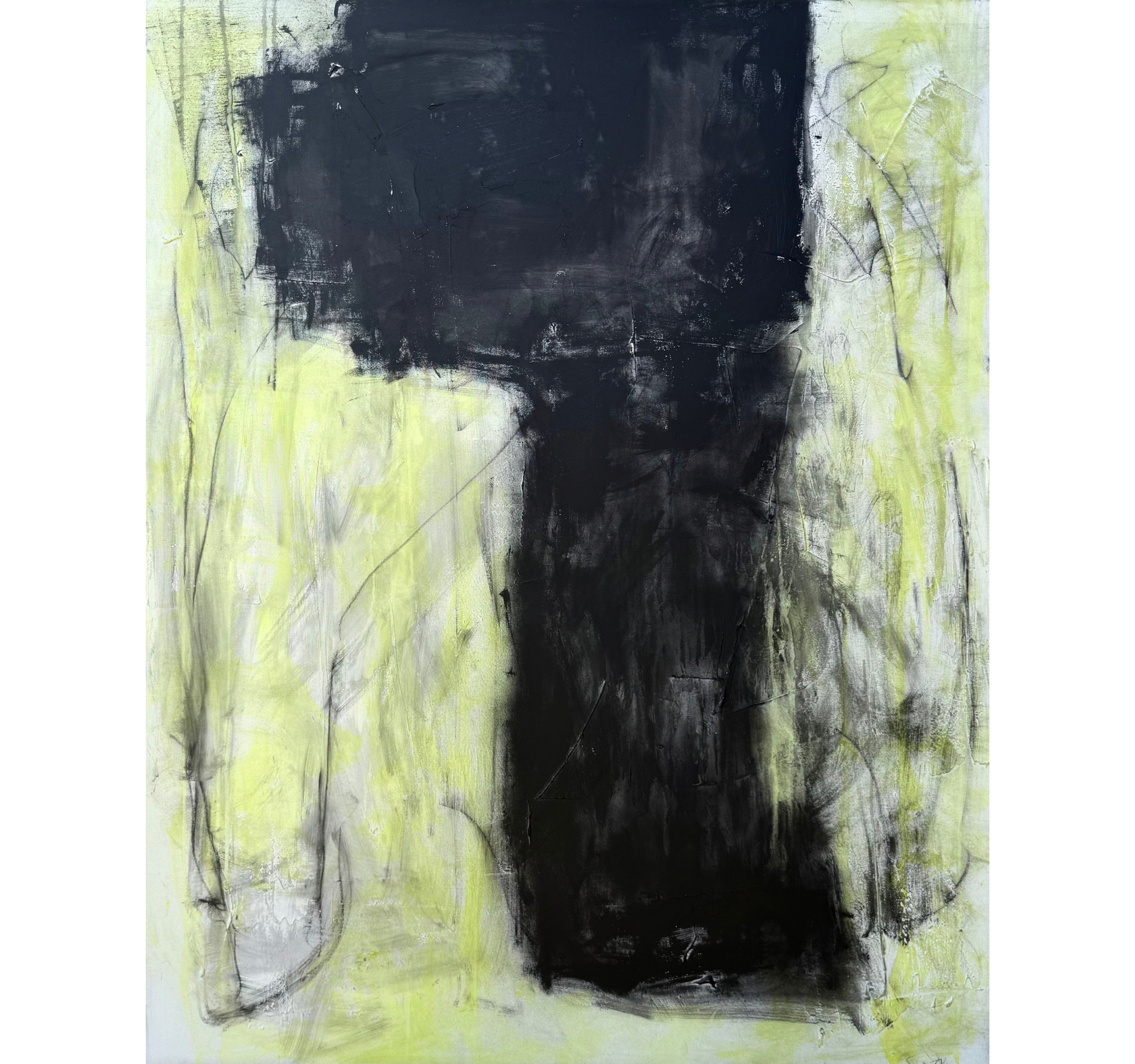 “UE Edit in Citron” Tracey Mose | 60” x 48” | $5,100
