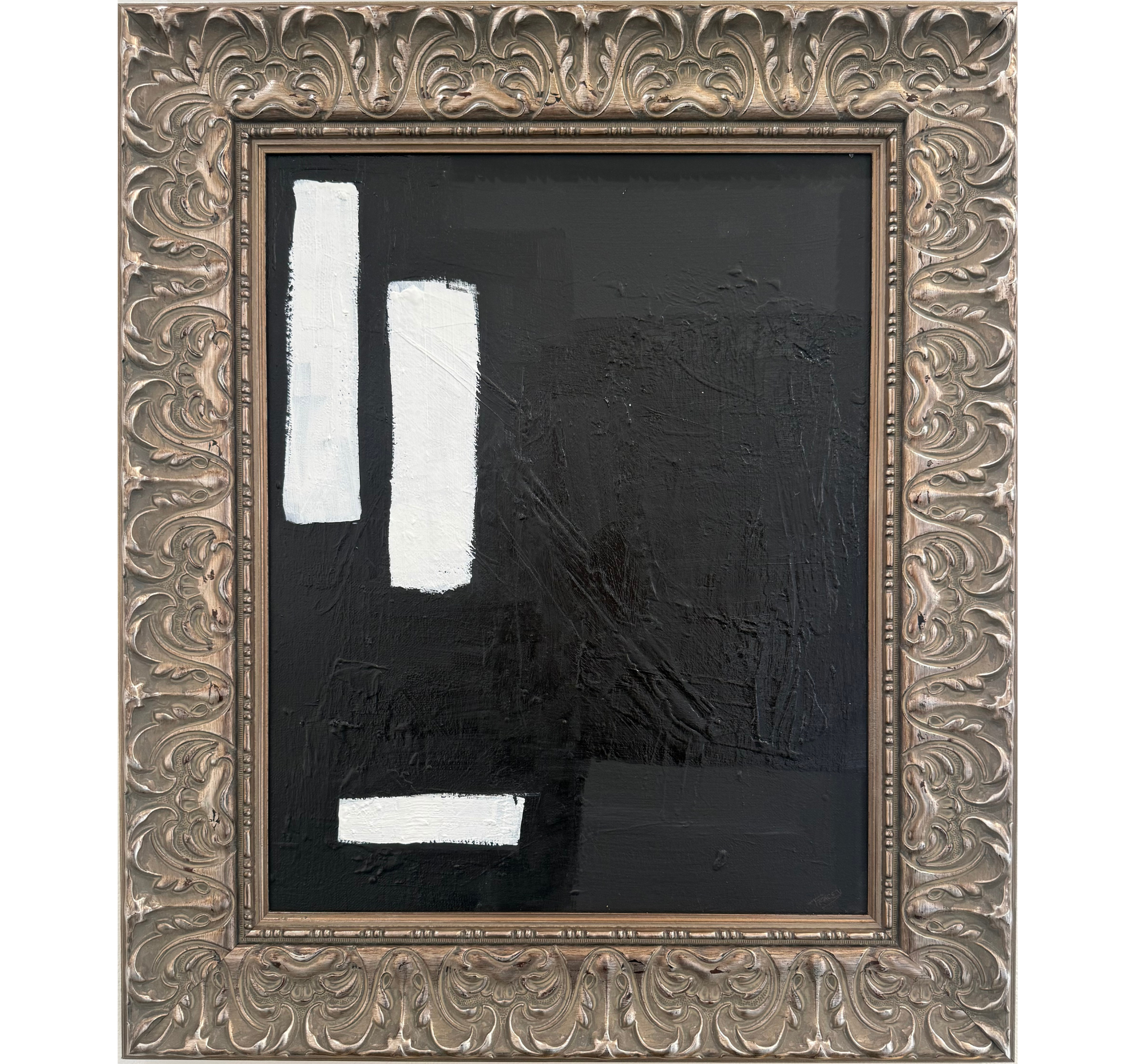 117. "Black and White Study 8" Tracey Mose | 16" x 24"; Frame: 22.5" x 26.5" | $1400