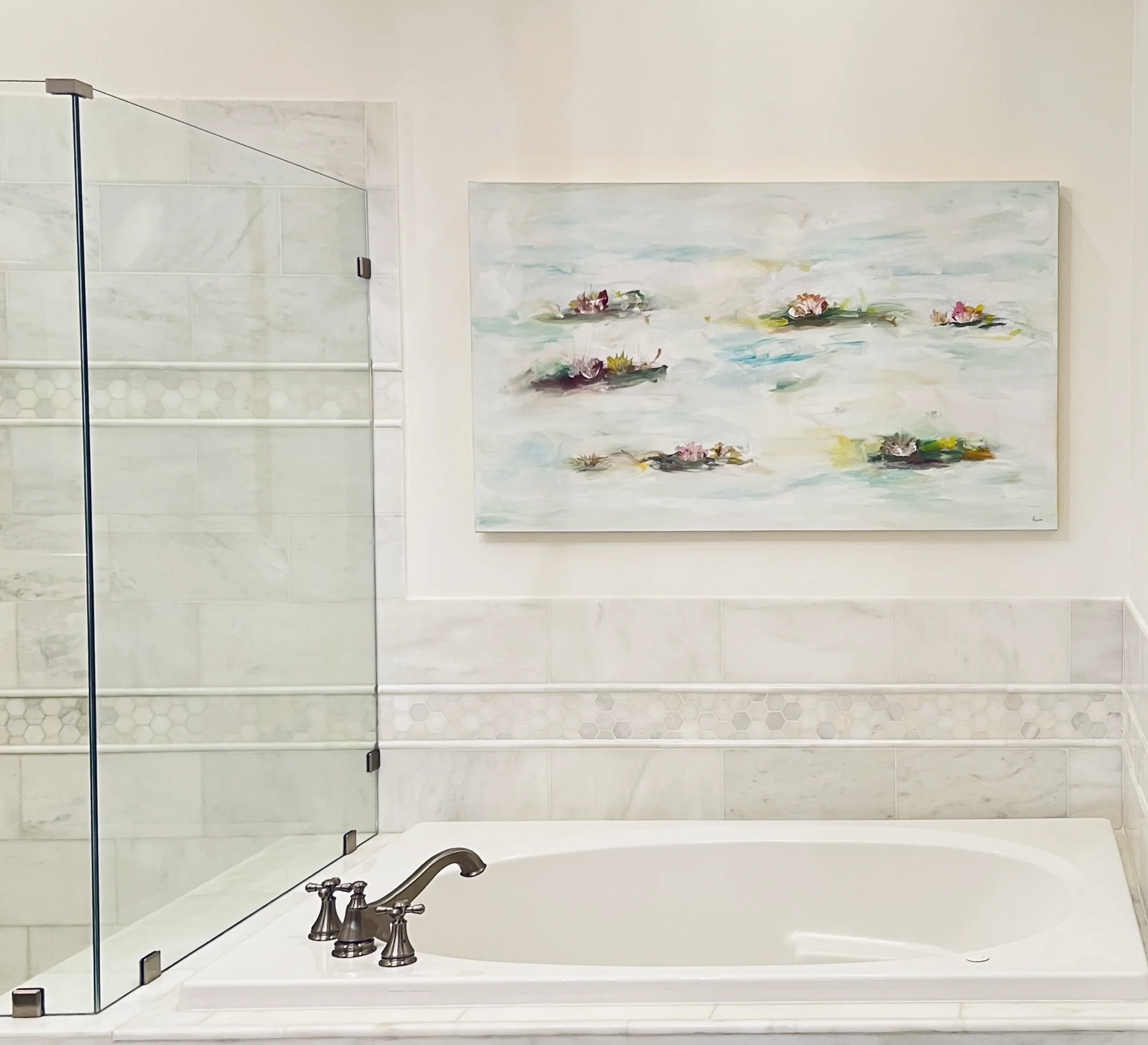 Space: Private Residence, Luxury Bath
Artist: Tony Mose, Waterlilies