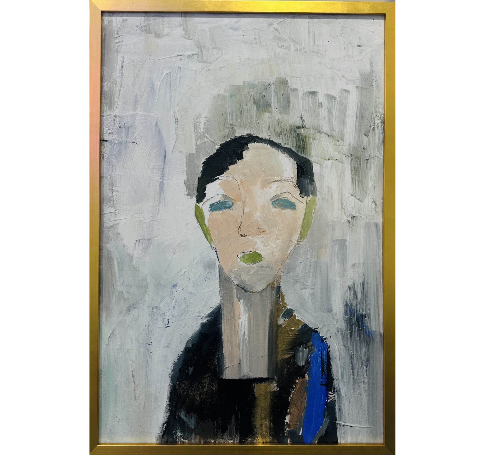 69. "UE Edit Figure with Striped Cloak" ESOM x Tracey | 24" x 36"; Frame: 25.5" x 36.5" | $2559