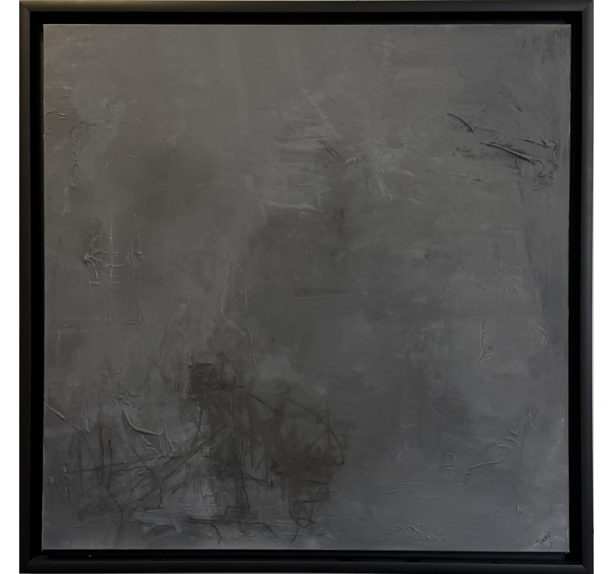 41. "Fade Into Grey (Area)" Tracey Mose | 36" x 36"; Frame: 39" x 39" | $3000