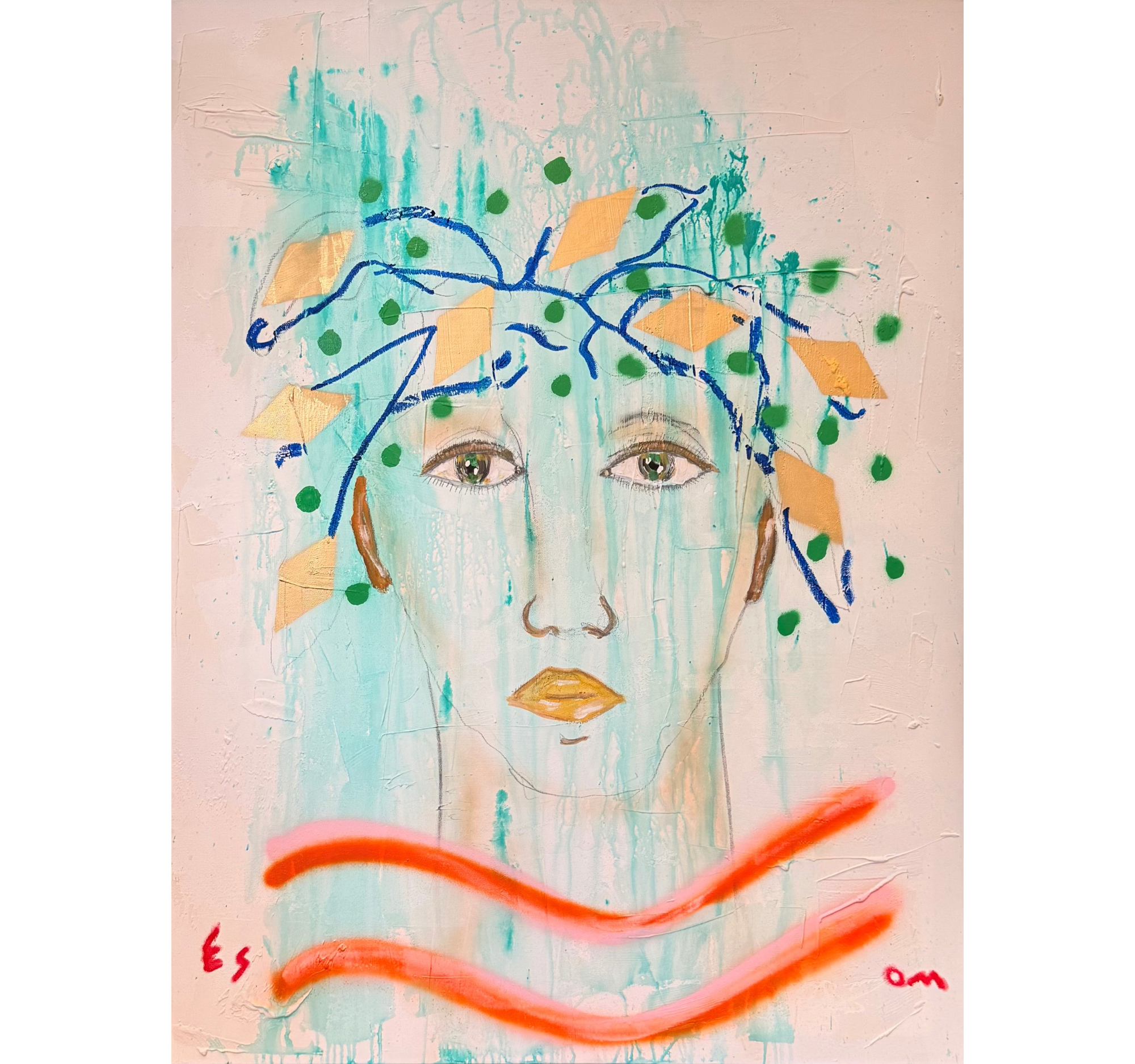 "Figure in the Water" Tony Mose |  36" x 48" | $3900