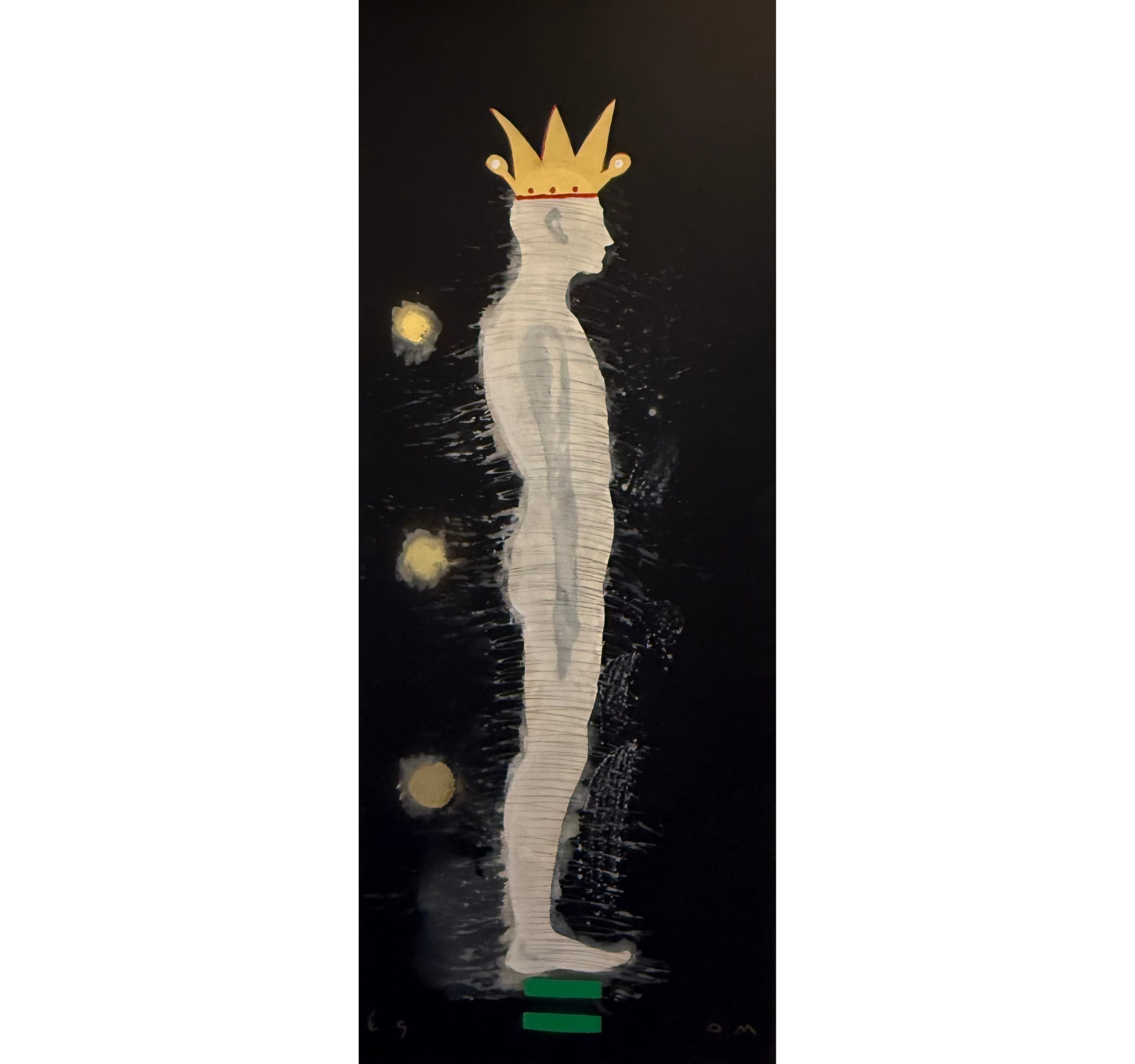 44. “Coronation Silhouette King on Black” Tony Mose | 32” x 80” | $5800
