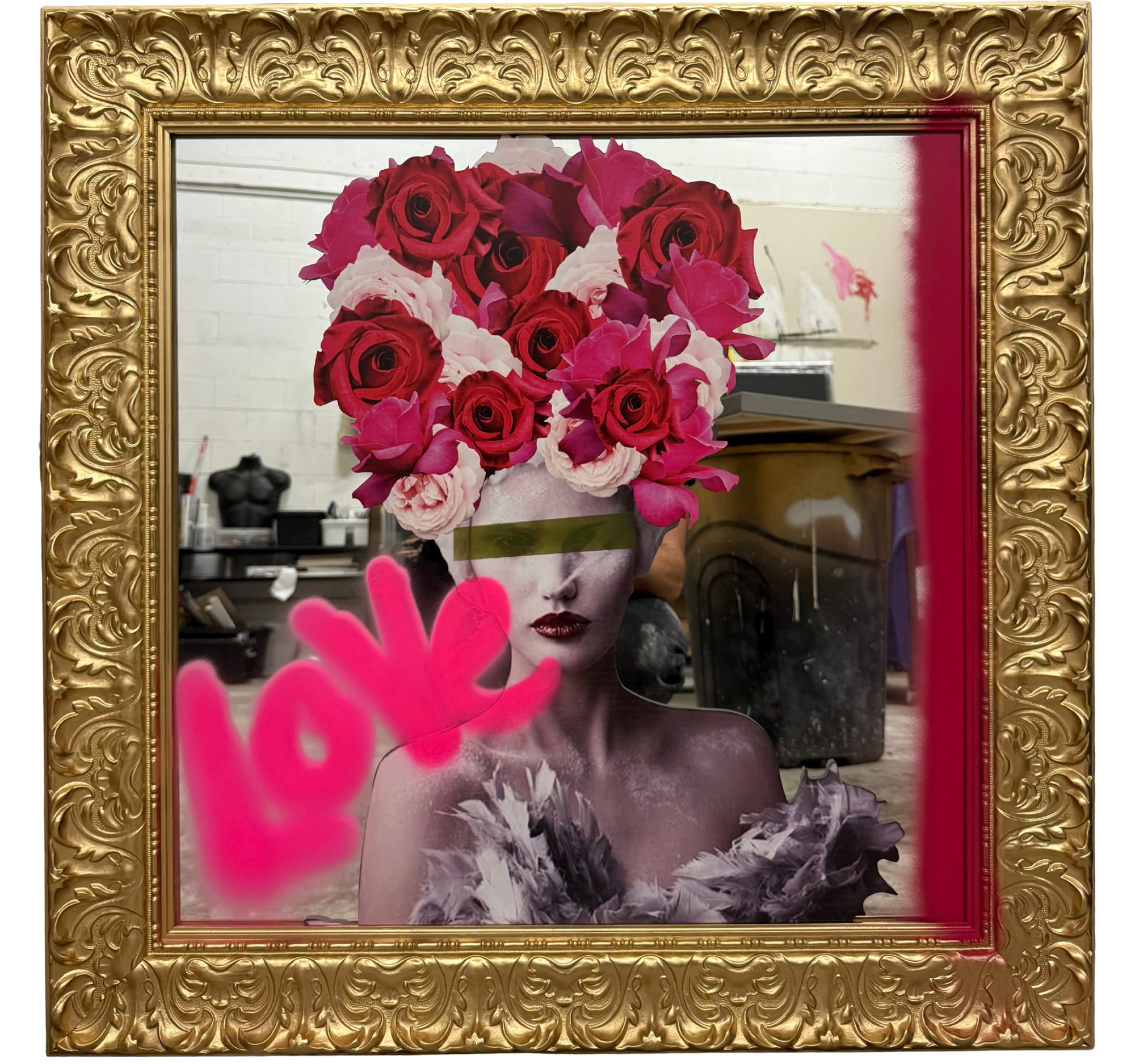 “Fantasy Figure; The Rose Queen” Tracey Mose | 30.5” x 30.5” | $4000