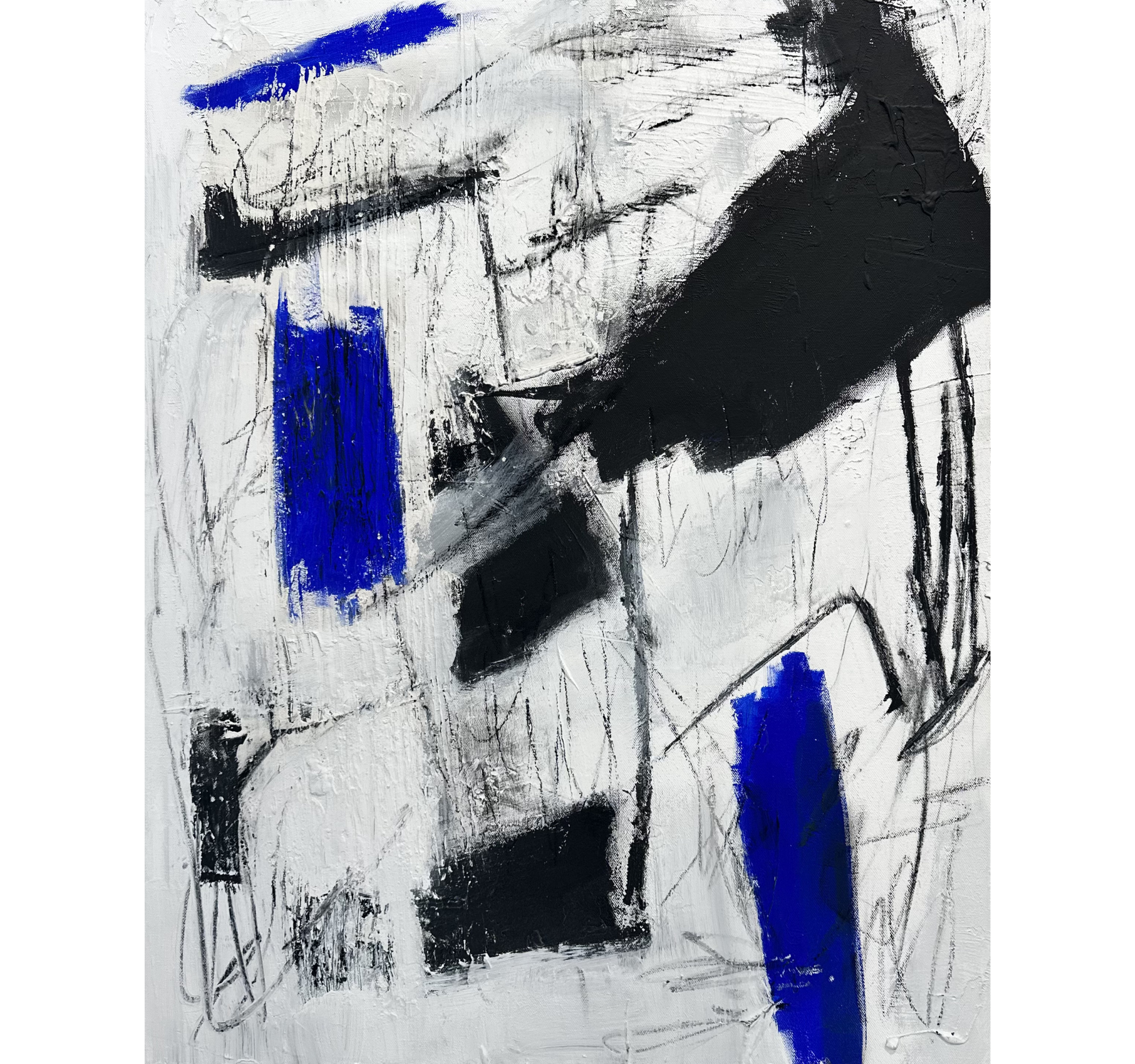 72. "UE Edit: Obstinate Blue" Tracey Mose | 24" x 30" | $1080