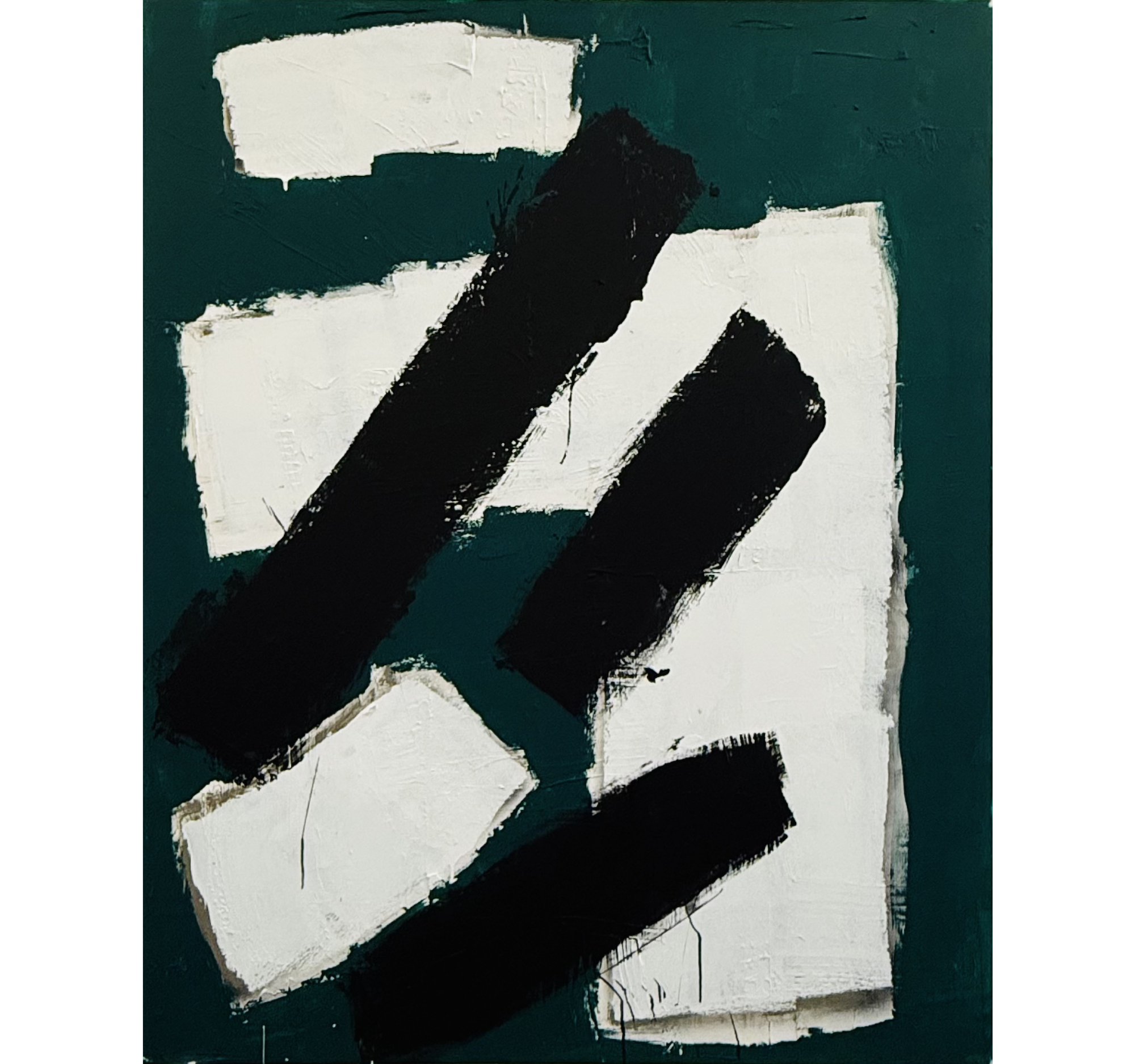 25. "Deconstructed Cargo Container in Phthalo Green" Tracey Mose | 48" x 60" | $6480