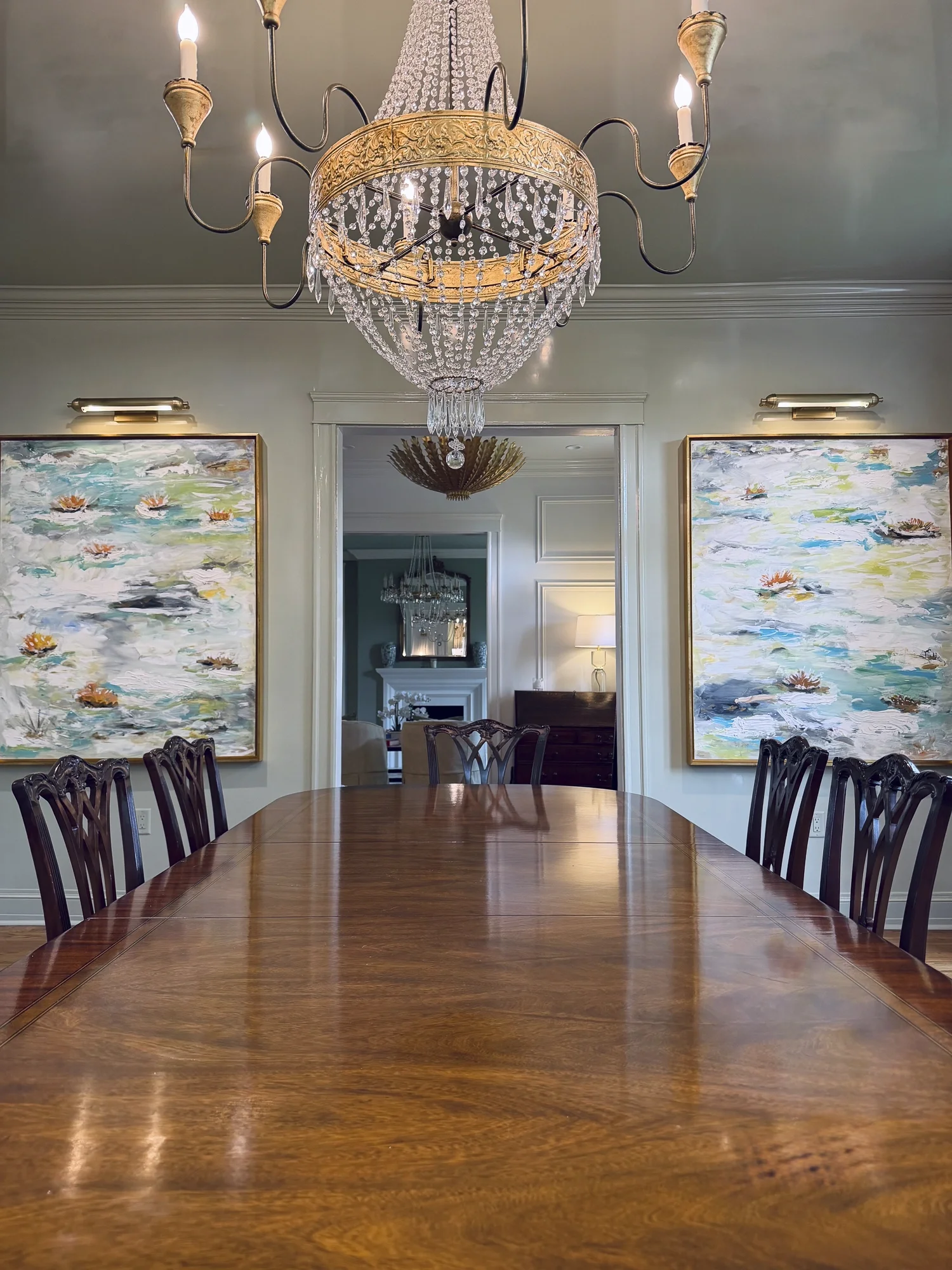 Space: Private Residence, Dining Room
Artist: Tony Mose, Waterlilies 
