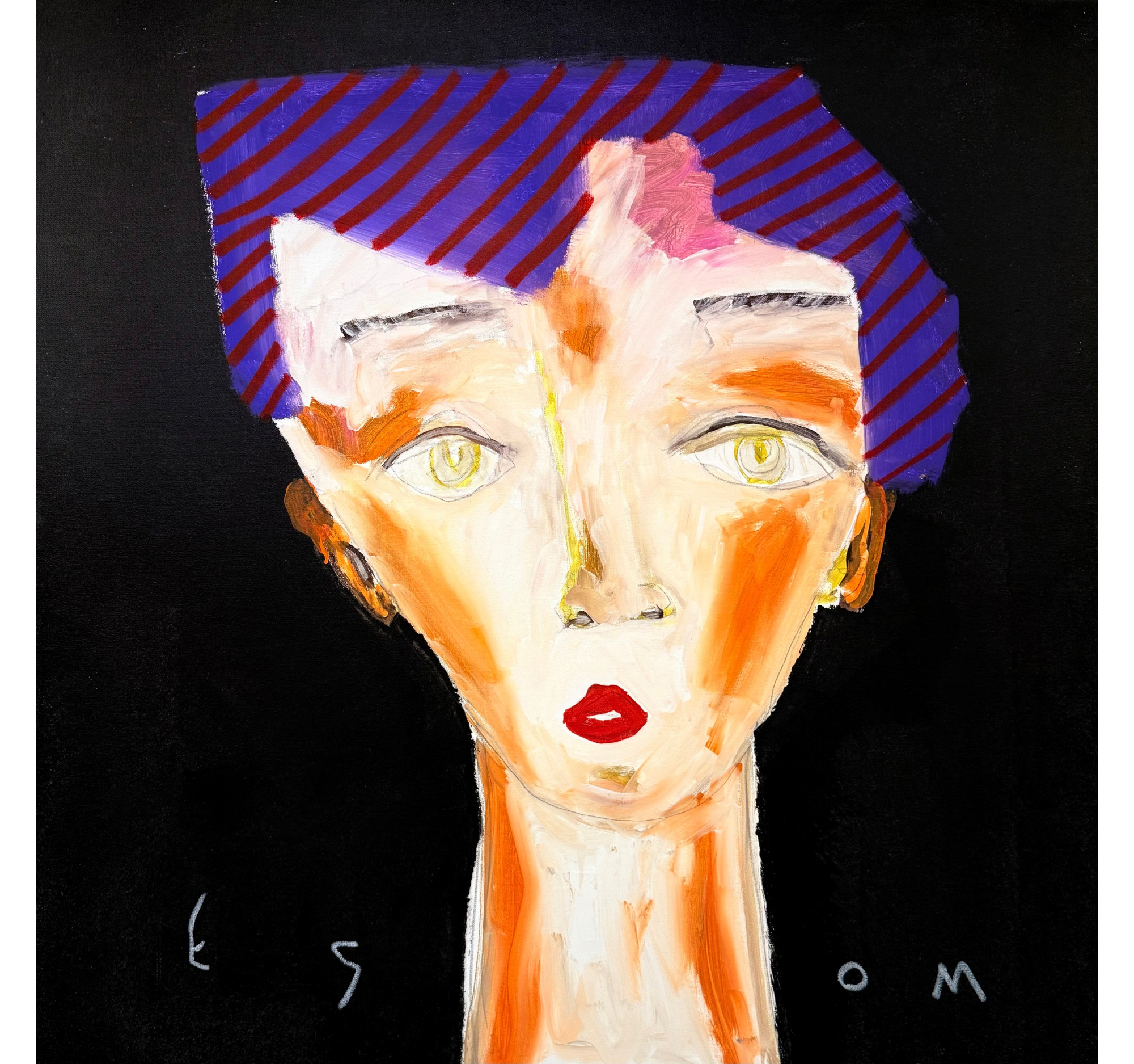 59. “Figure with Purple Hair” Tony Mose | 48” x 48” | $5200