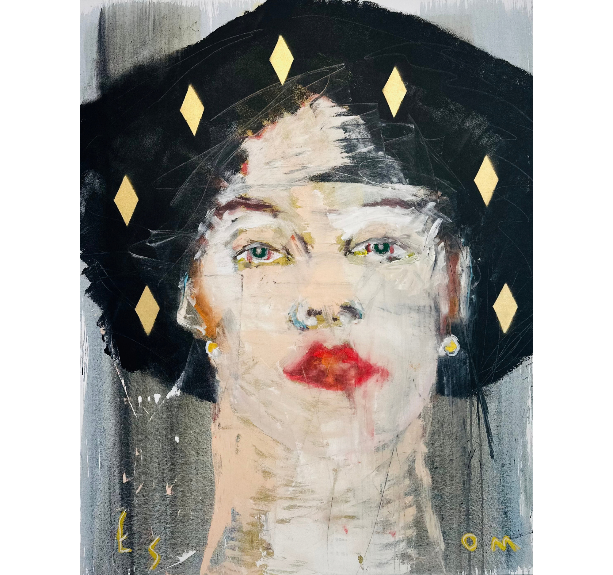 108. “Up Close; Diamonds” Tony Mose | 48” x 60” | $6500