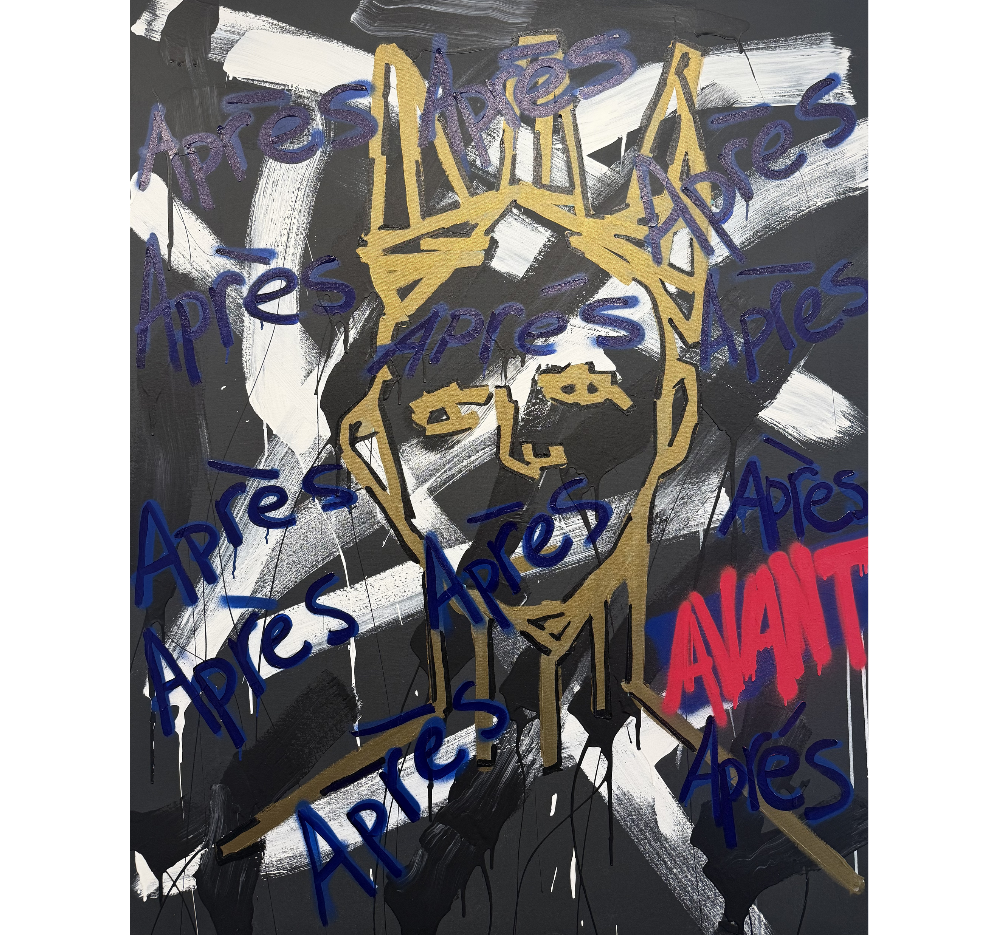 6. ESOM x Tracey "Apres Avant Figure" | 48" x 60" | $6480