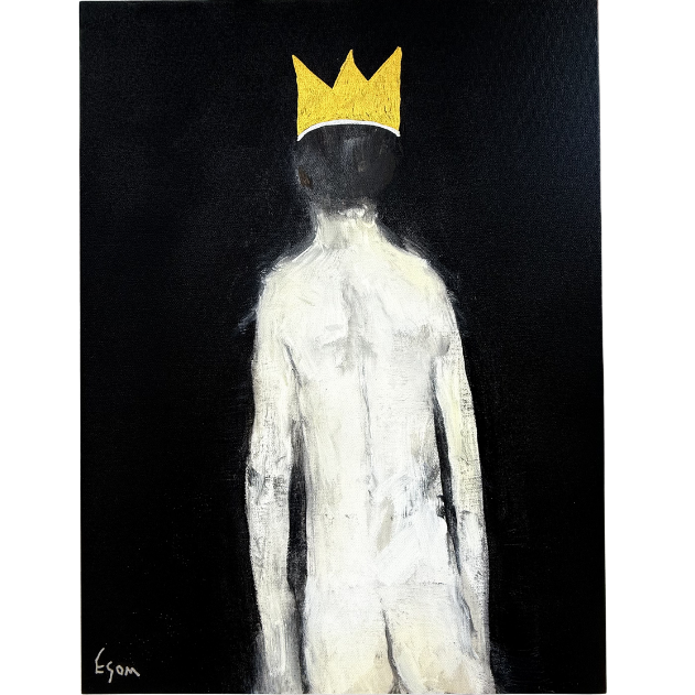 19. "Standing Angel Figure on Black" Tony Mose | 18" x 24" | $1200