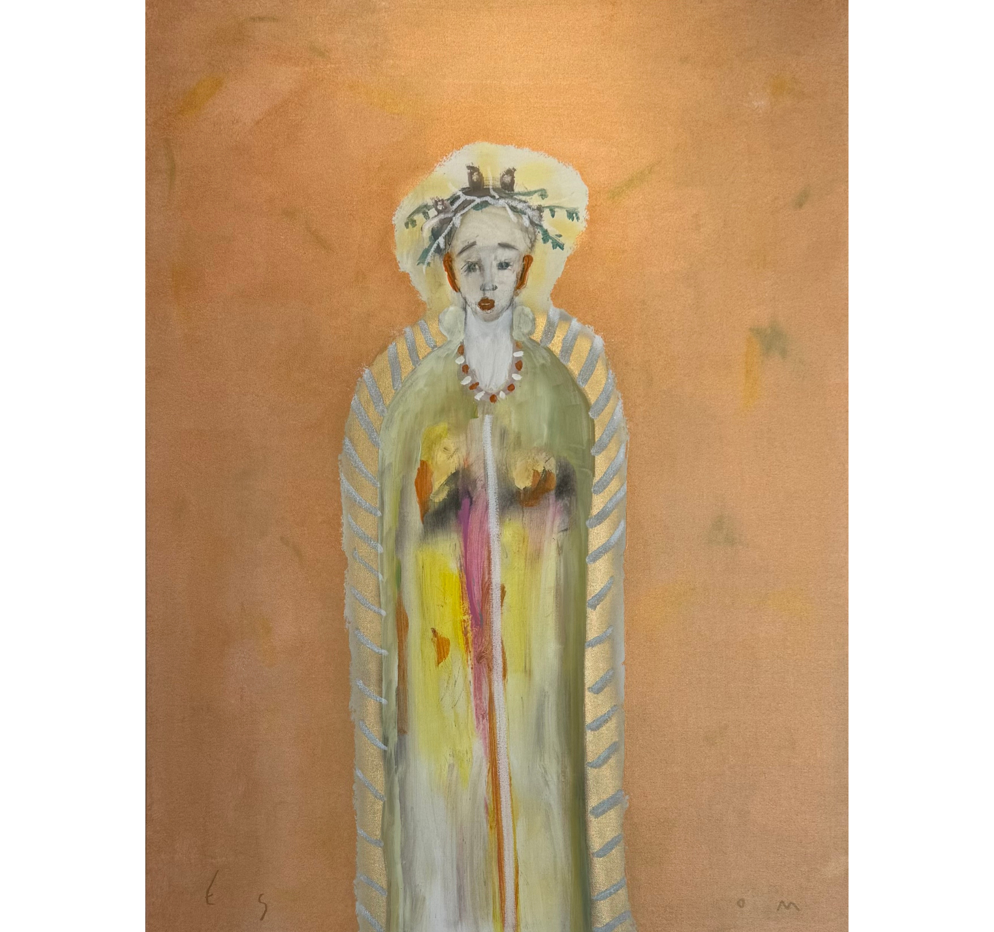 9. “Figure in a Gold Cloak on Copper” Tony Mose | 36” x 48” | $3900