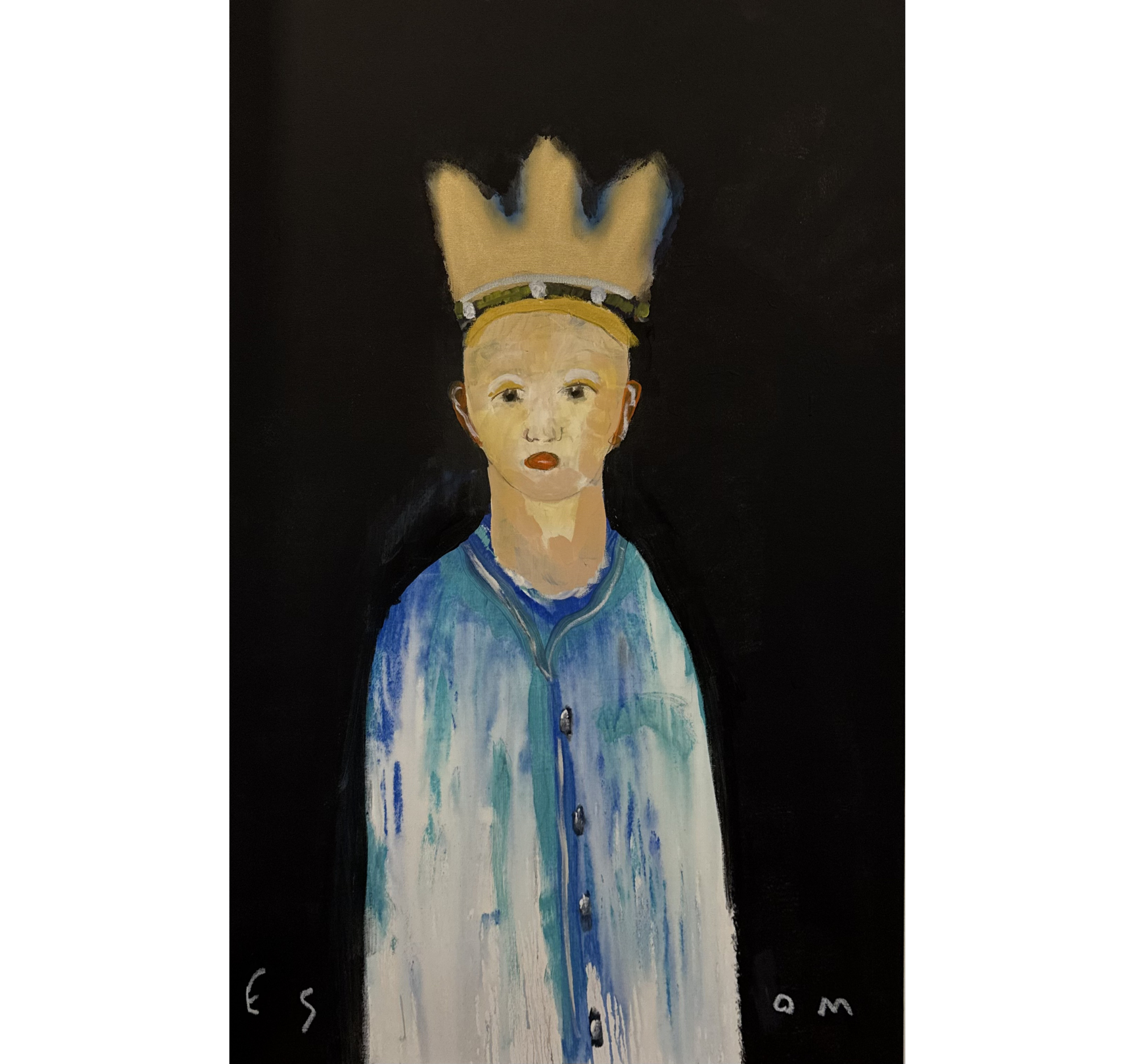 34. "Figure with Blue Cloak" Tony Mose | 30" x 48" | $3240