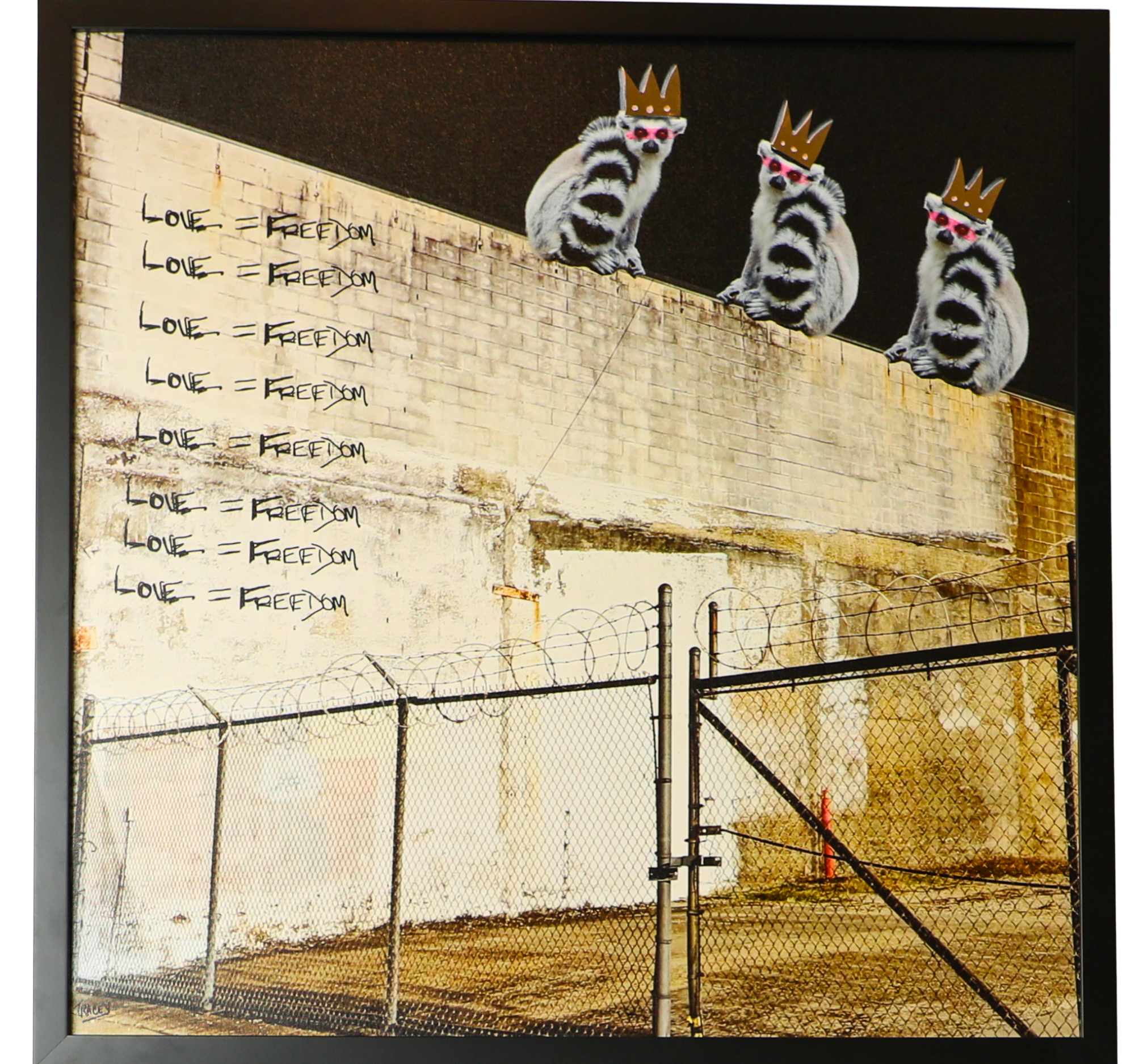 45. "Conspiracy, Love=Freedom" Tracey Mose | 29" x 29" | $3200