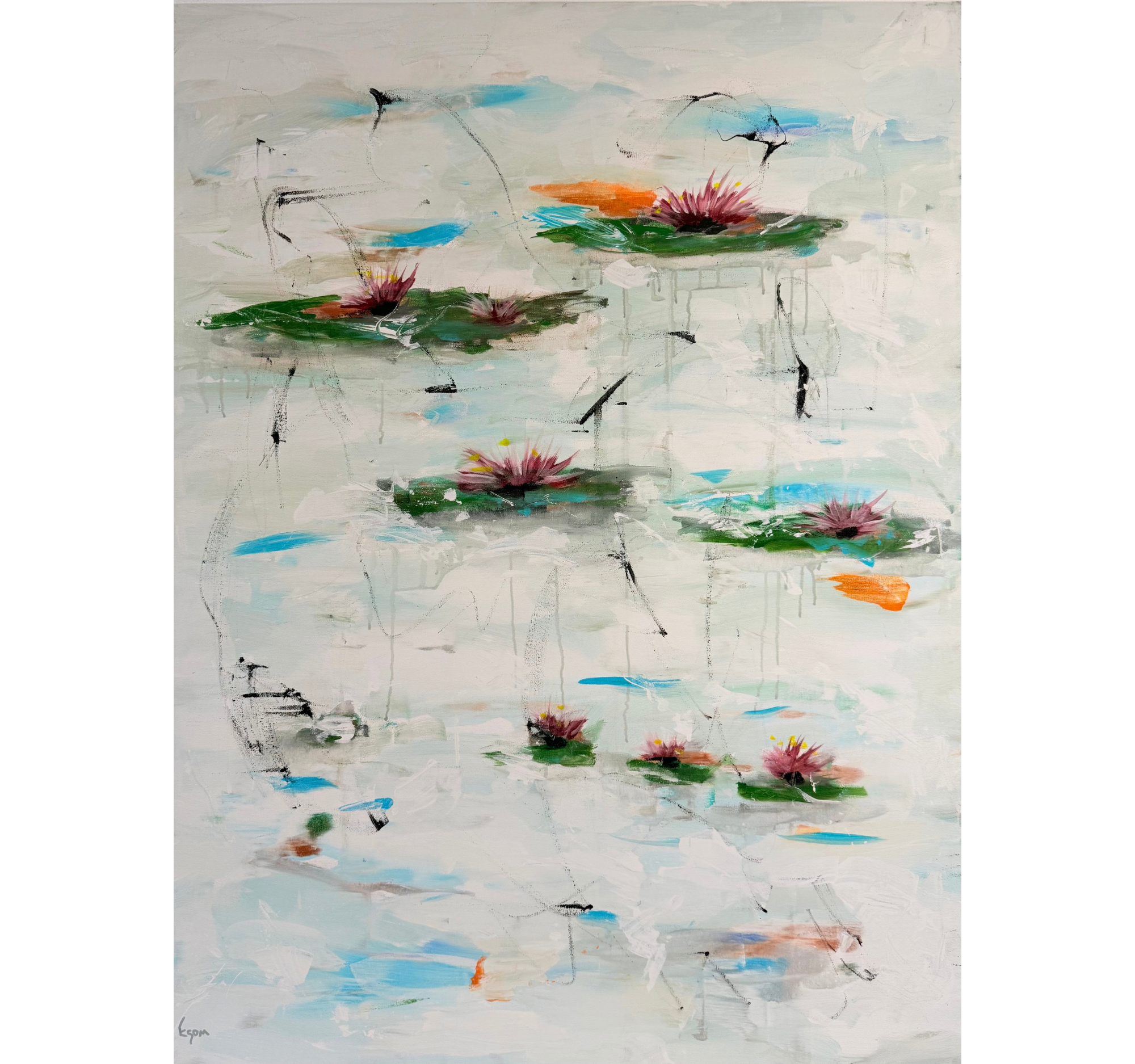 "Waterlilies" Tony Mose | 36" x 48" | $4400
