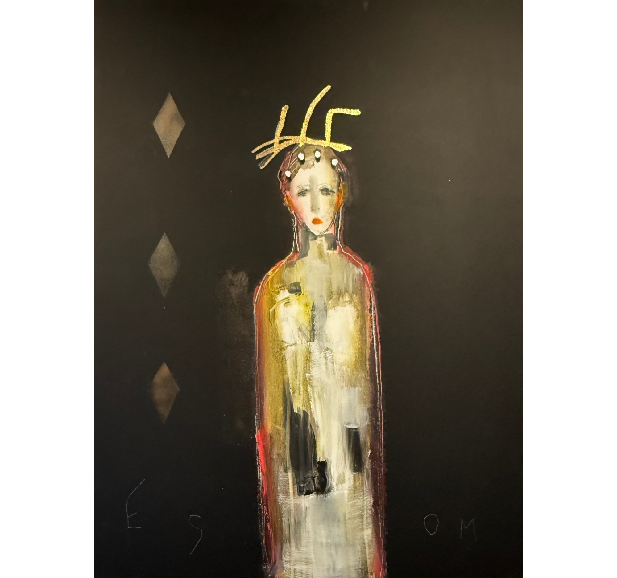 17. “Figure in Vermillion” Tony Mose | 36” x 48” | $3900