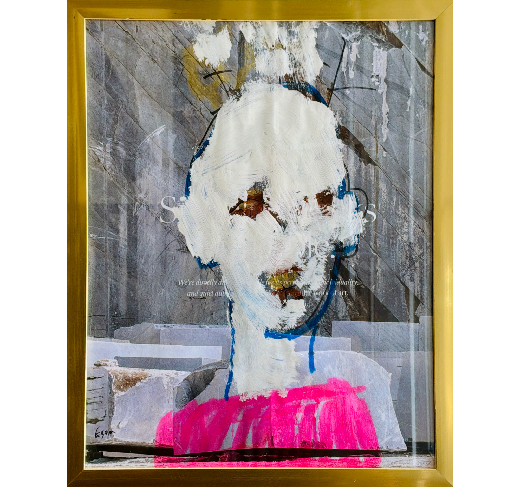 54. “Magazine Sketch” Tony Mose | 11” x 14”; Frame: 12” x 15” | $900