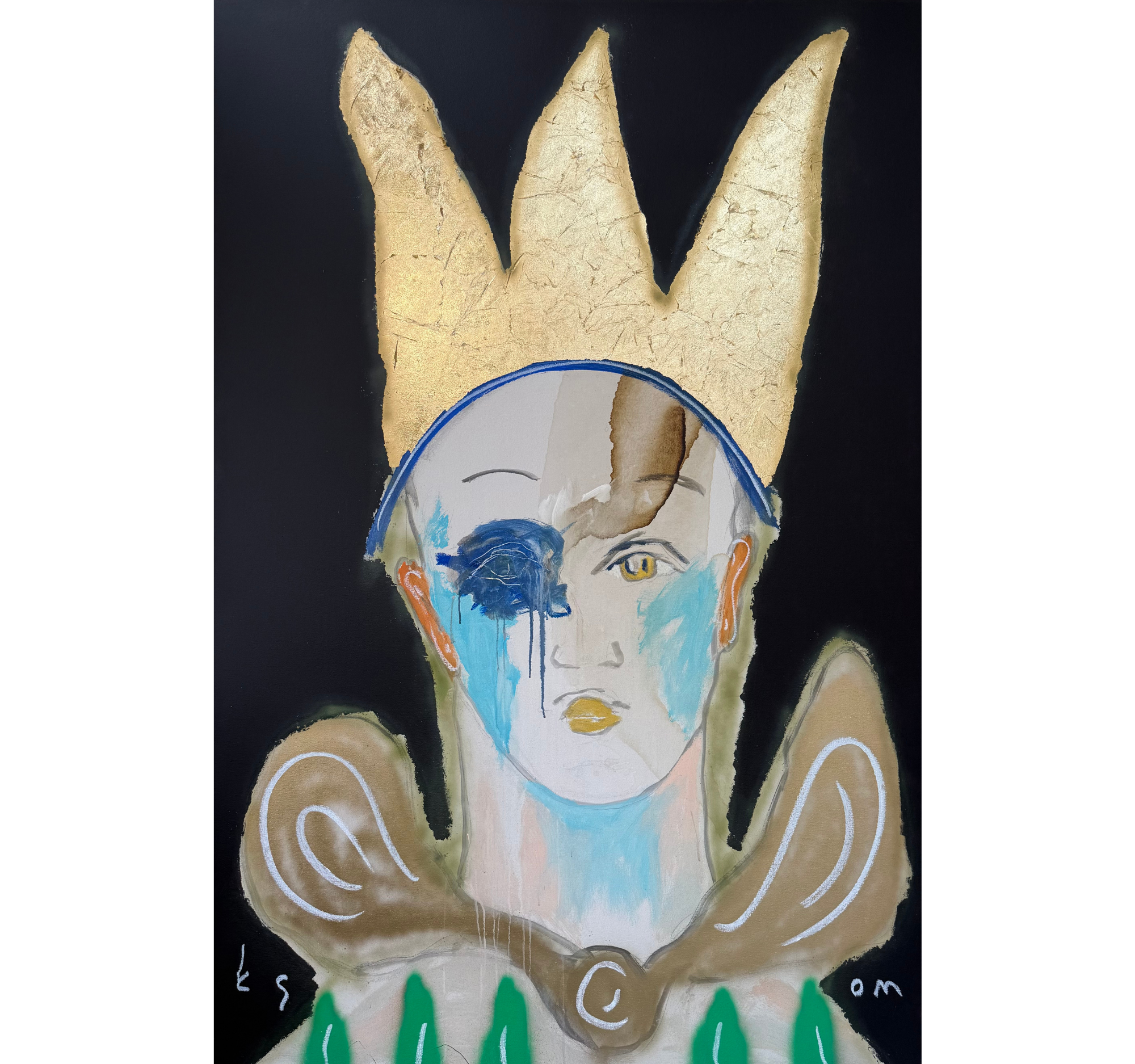 119. "King, in Blue" Tony Mose | 48" x 72" | $7800