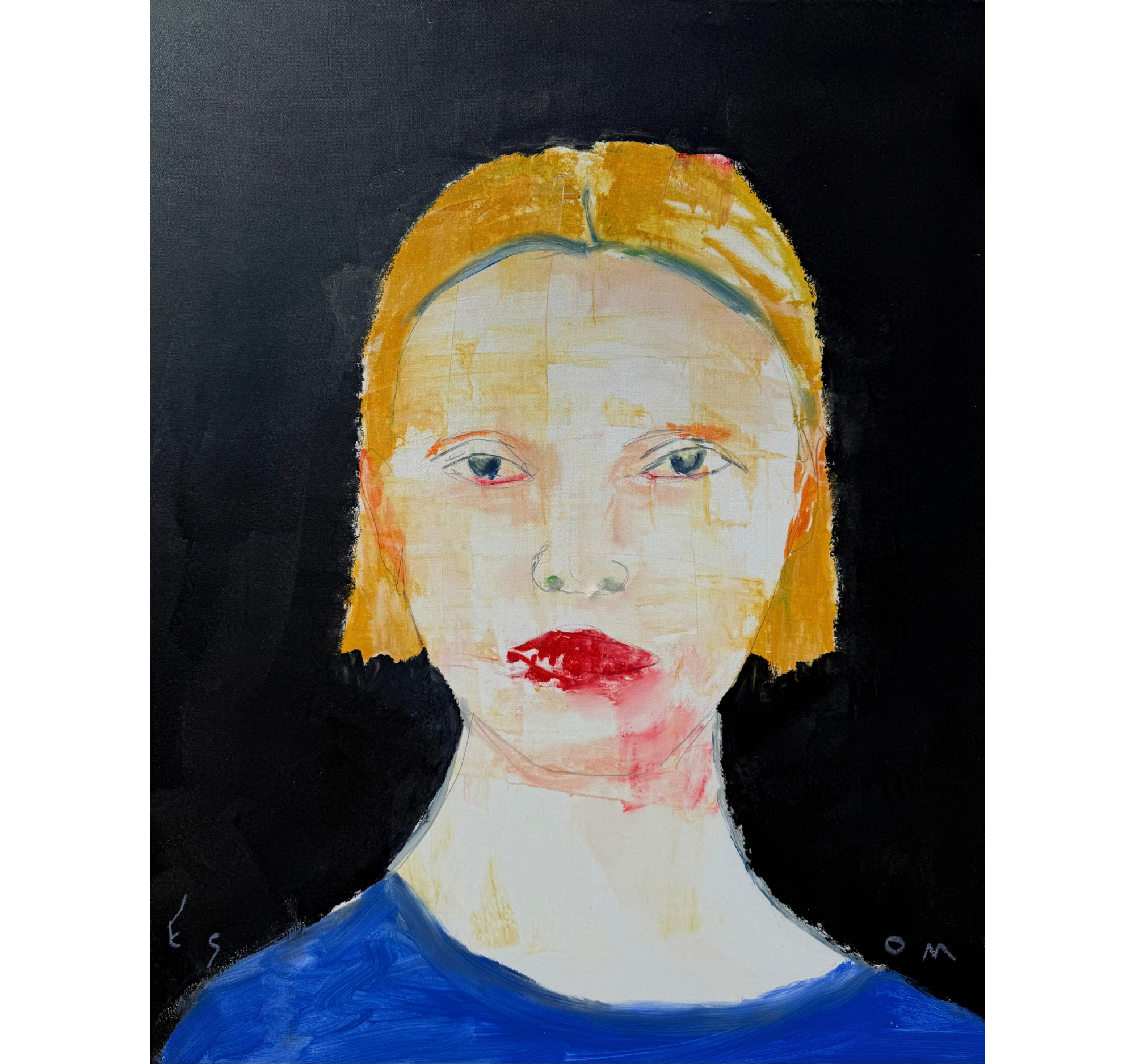 8. “Figure in Blue” Tony Mose | 48” x 60” | $6500