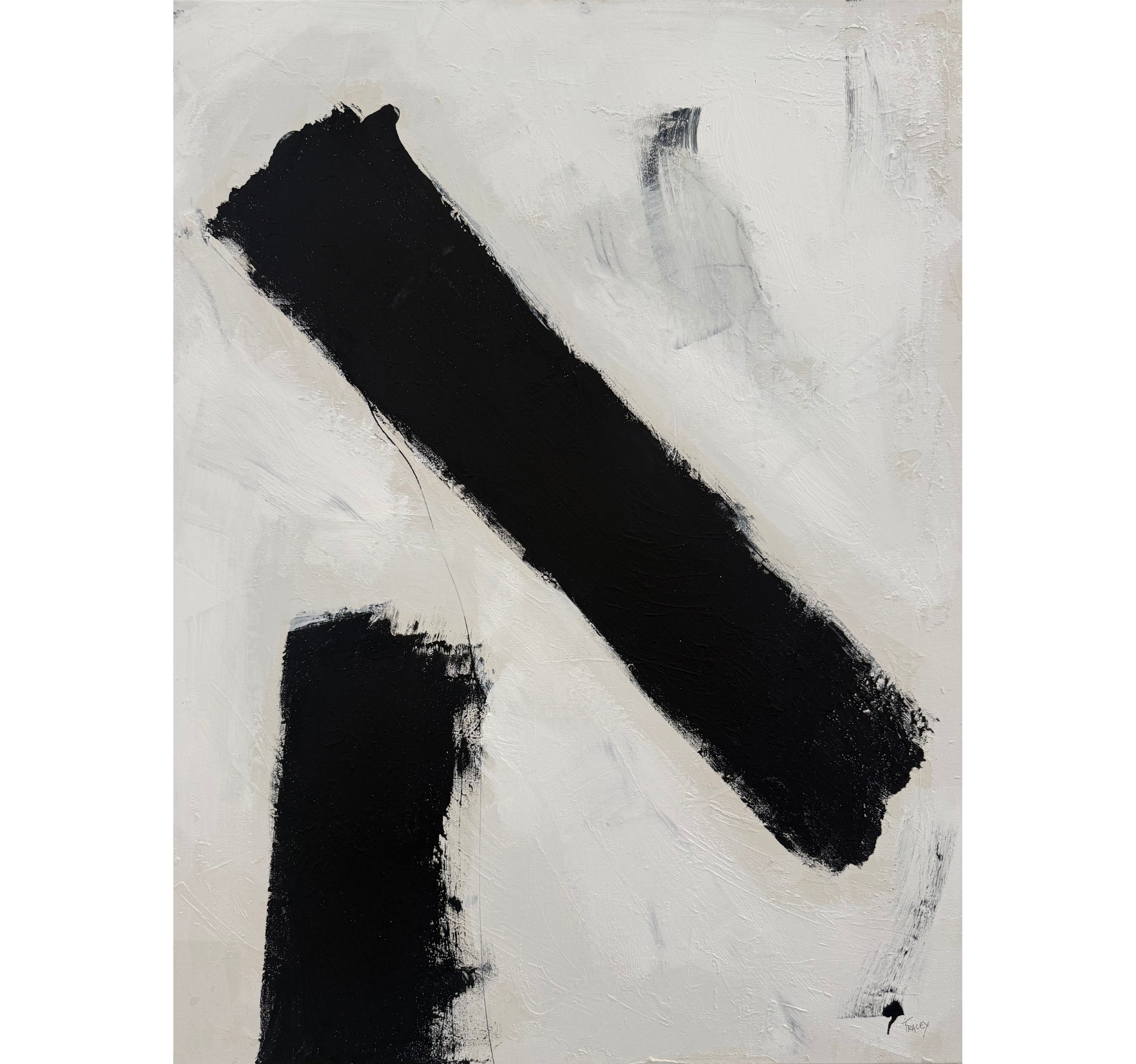 115. "Black and White Study 2" Tracey Mose | 30" x 40" | $2100