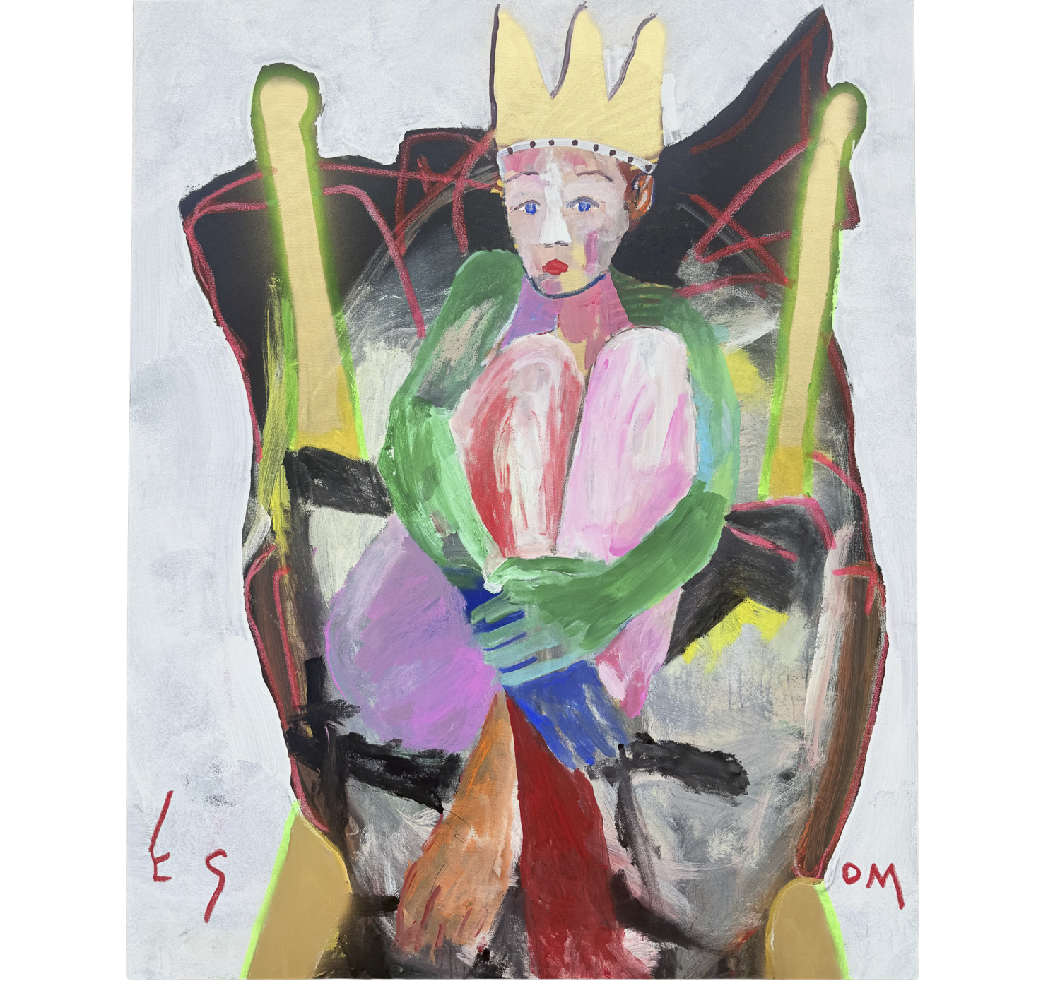 "ABSTRACT KING IN CHAIR"  •  48 x 60