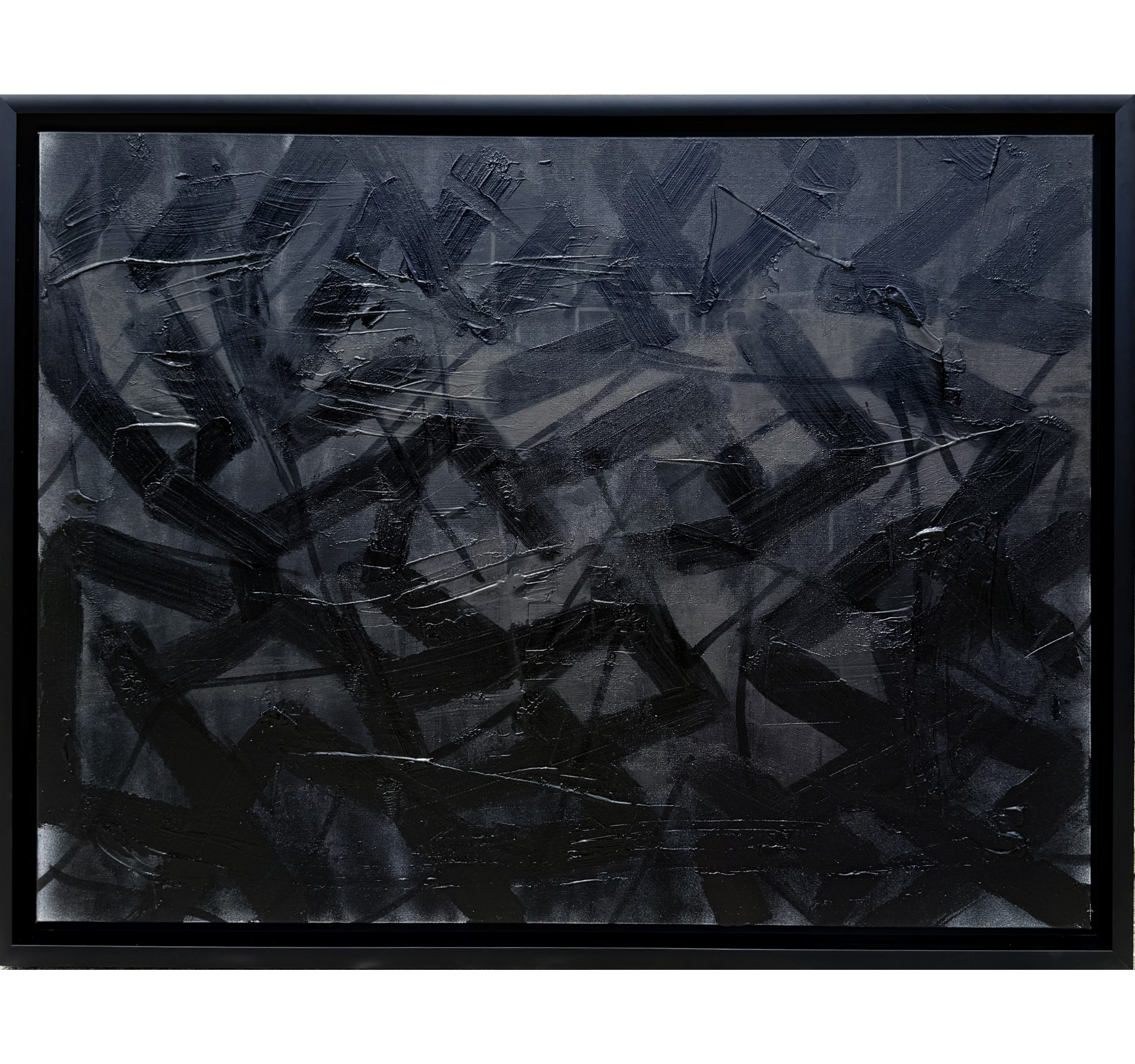 109. "Under the CCC, in Black" Tracey Mose | 40" x 30"; Frame 43" x 33" | $3200