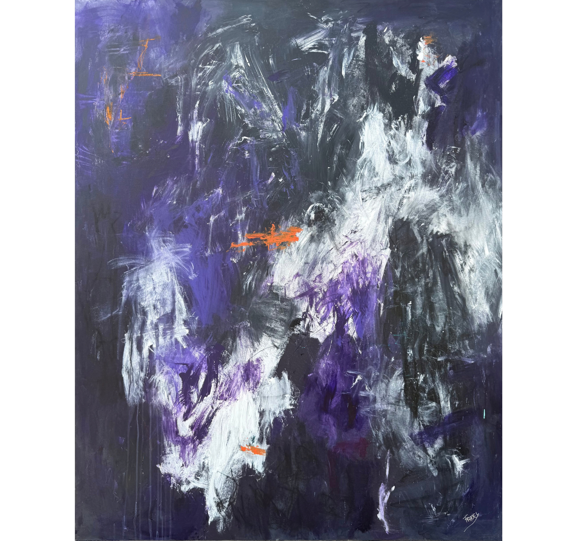 “UE Edit; Violet Haze” Tracey Mose | 60” x 48” | $5,100
