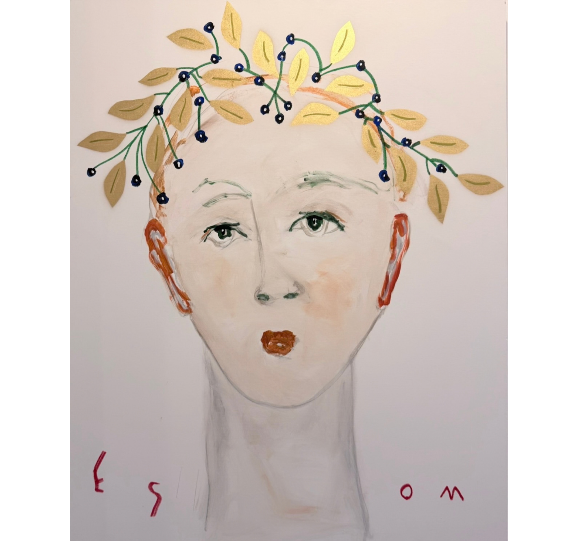 22. “Figure with an Olive Branch Crown” Tony Mose | 48” x 60” | $6500