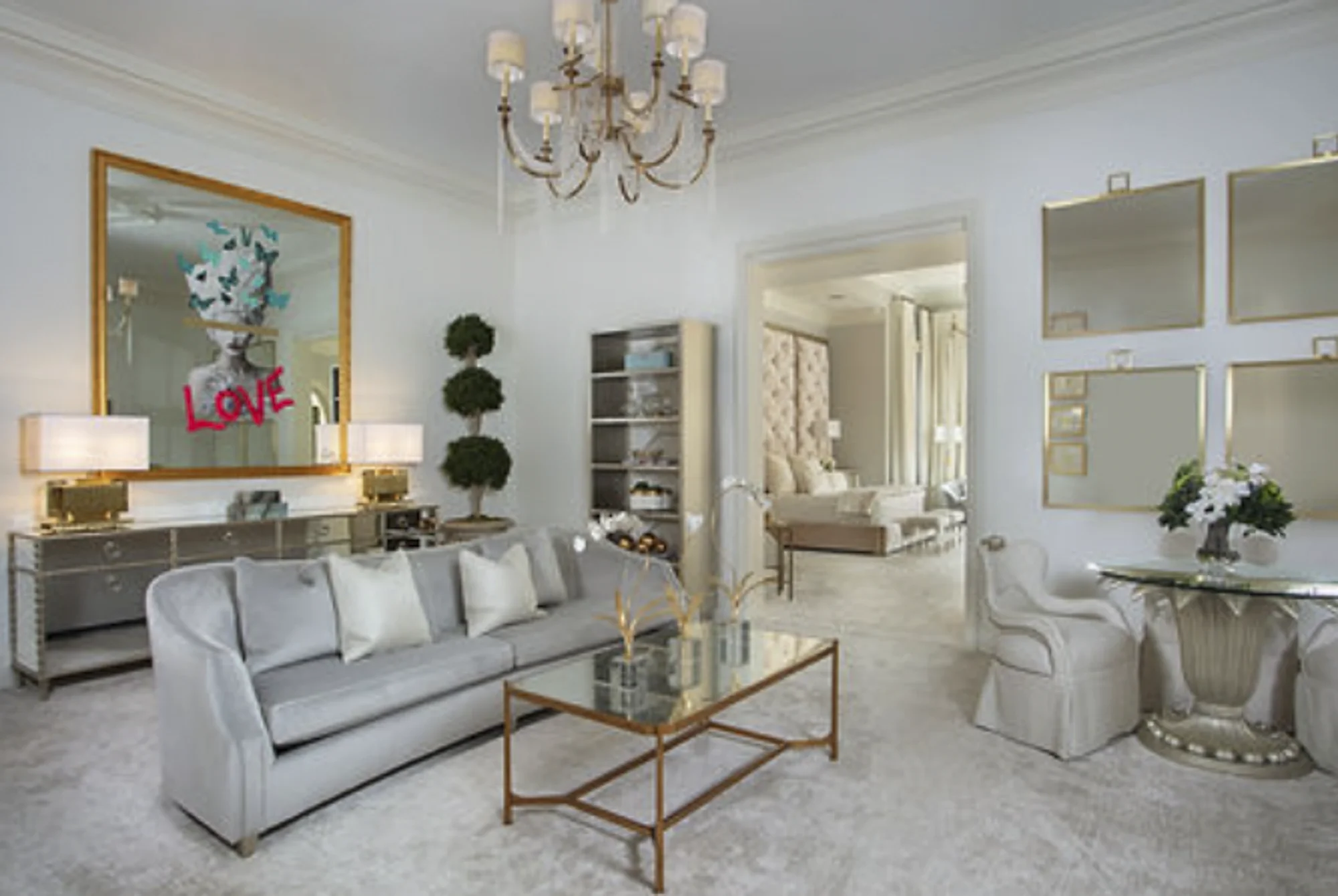 Designer: POSH Exclusive Interiors
Space: Private Residence, Great Room
Artist: Tracey Mose, Fantasy Figures