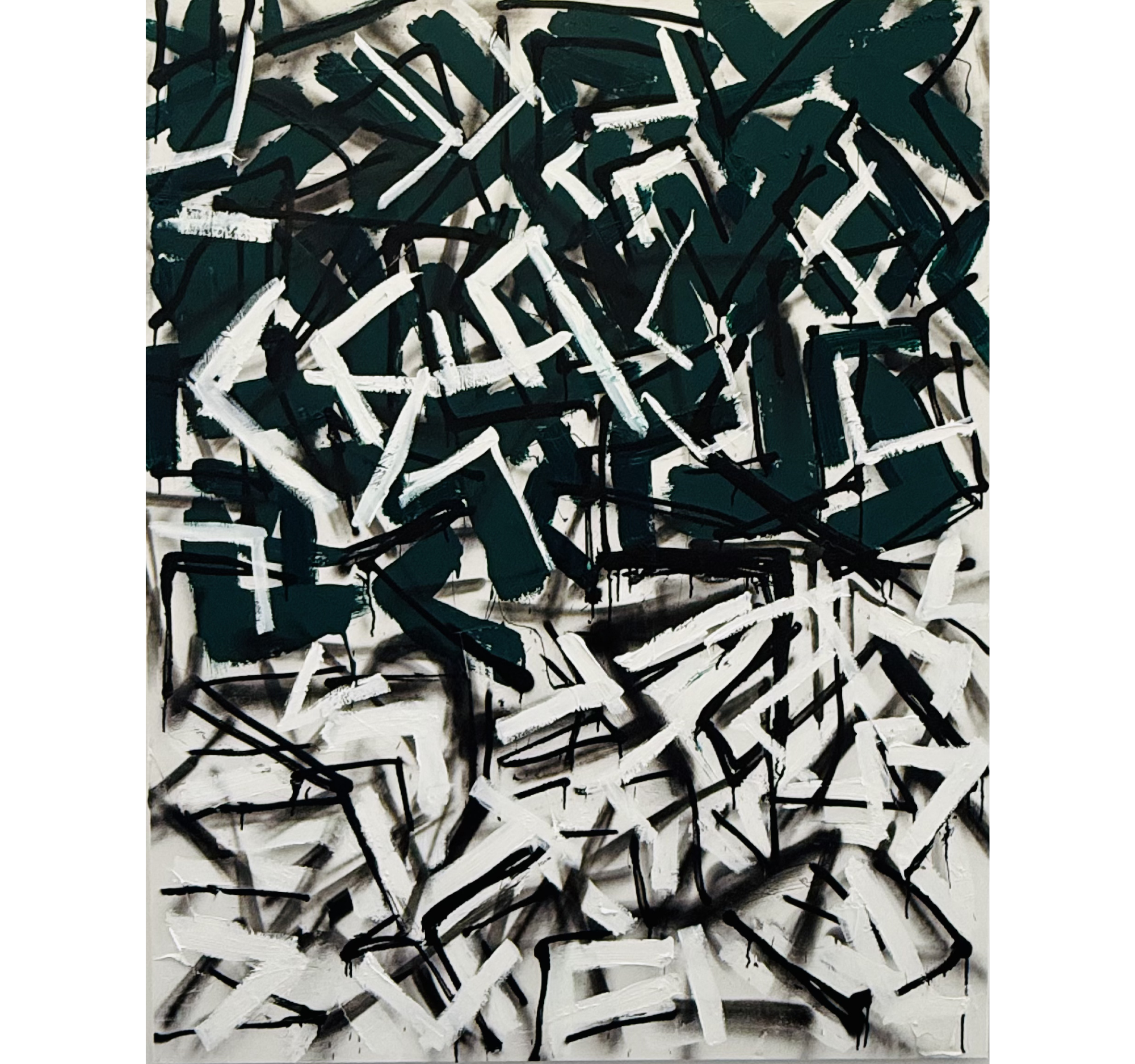 26. "Under the CCC in Phthalo Green" Tracey Mose | 48" x 60" | $4320