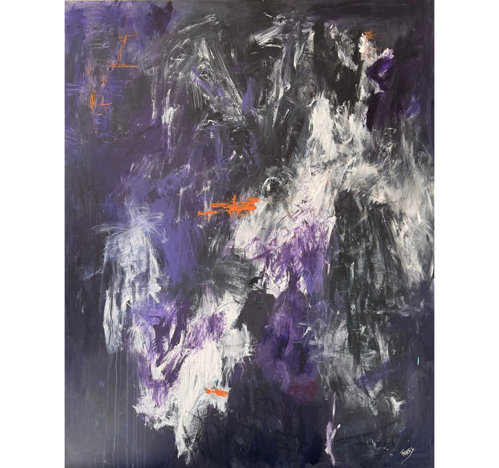 "UE Edit: Violet Haze" Tracey Mose | 48" x 60" | $5100