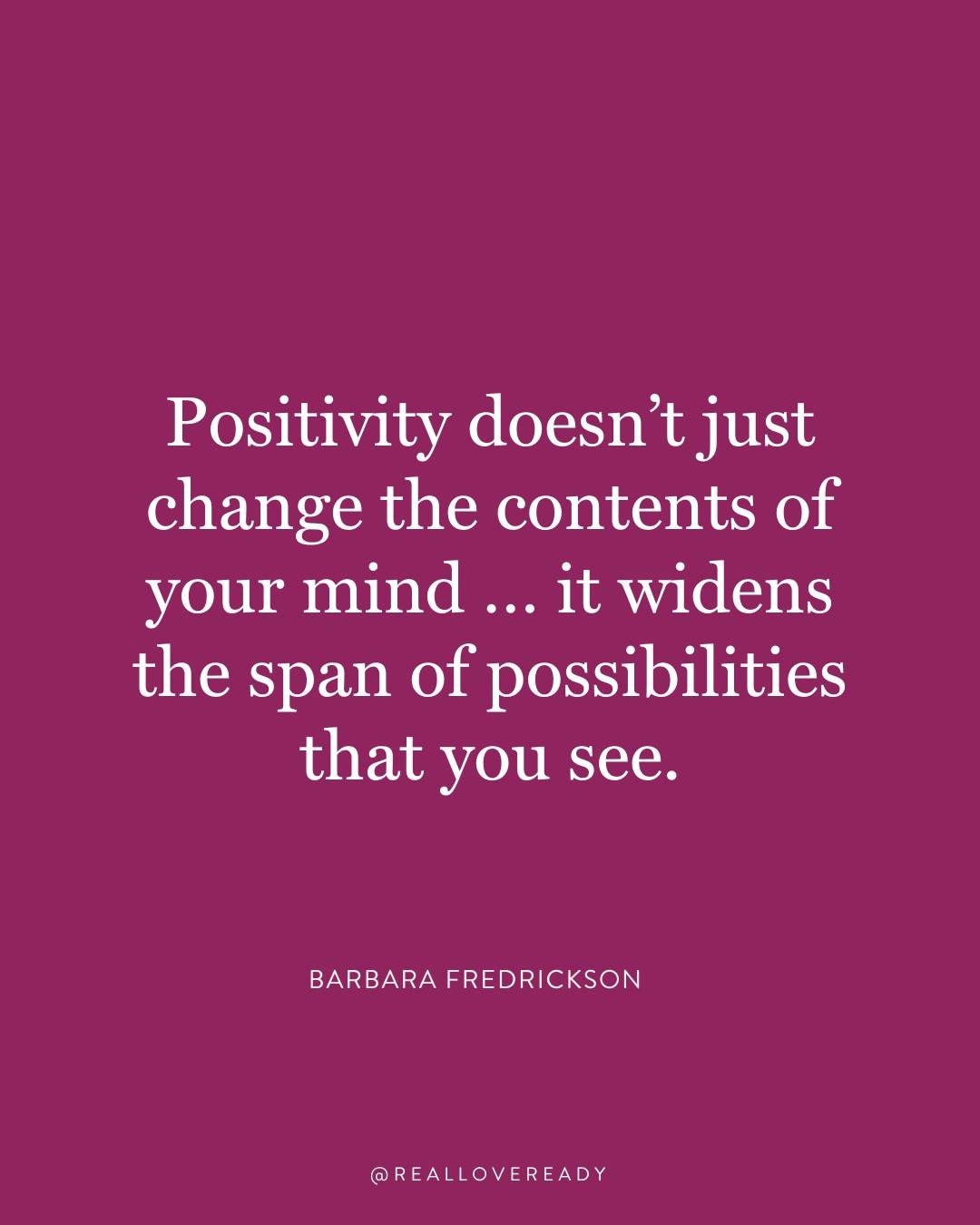 A positive mindset isn&rsquo;t about ignoring reality &mdash; it&rsquo;s about expanding it.
When you shift toward hope, gratitude, and possibility, the world doesn&rsquo;t just feel different&hellip; it becomes different.

Suddenly new ideas appear,