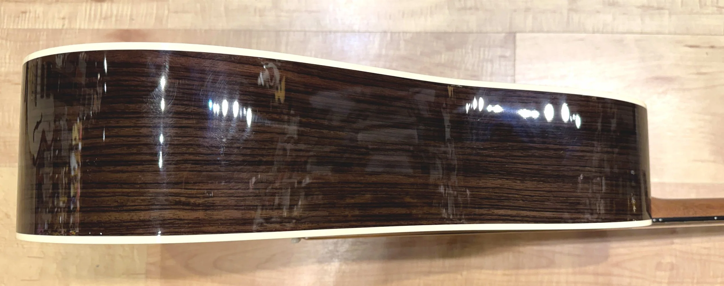 Right side of the Martin Standard Series D-28 2025 Refresh Acoustic Guitar In Natural Gloss Serial Number 3017745