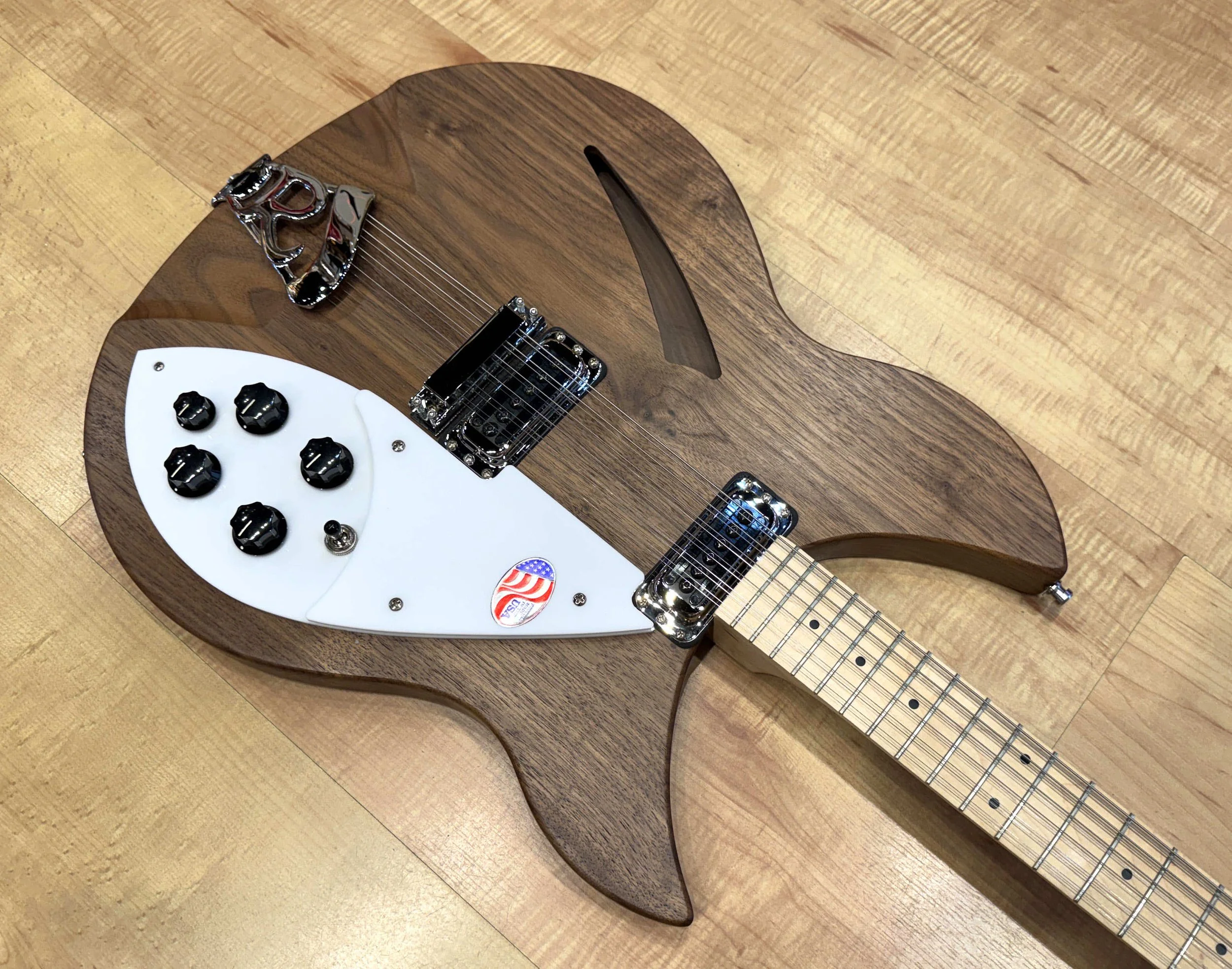 Pickguard of the Rickenbacker 330/12W 12-String Electric Guitar In Walnut