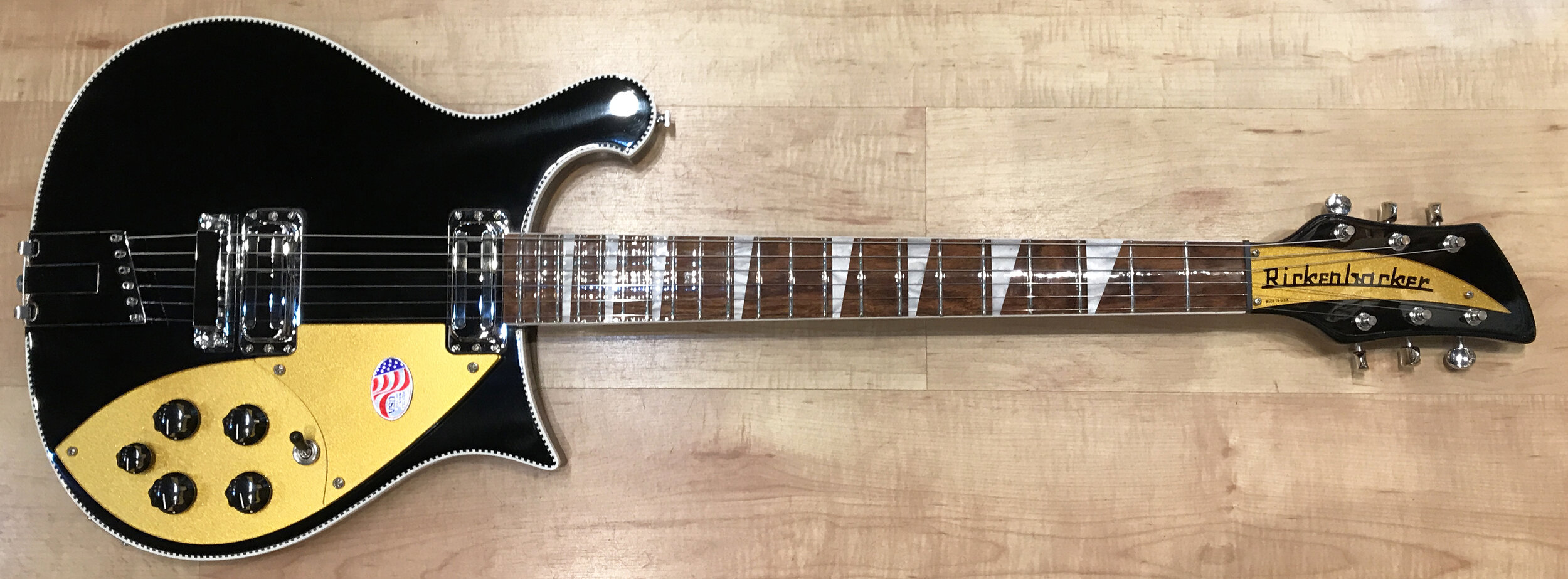Rickenbacker 660 6-String Electric Guitar JetGlo — Andy Babiuk's Fab Gear