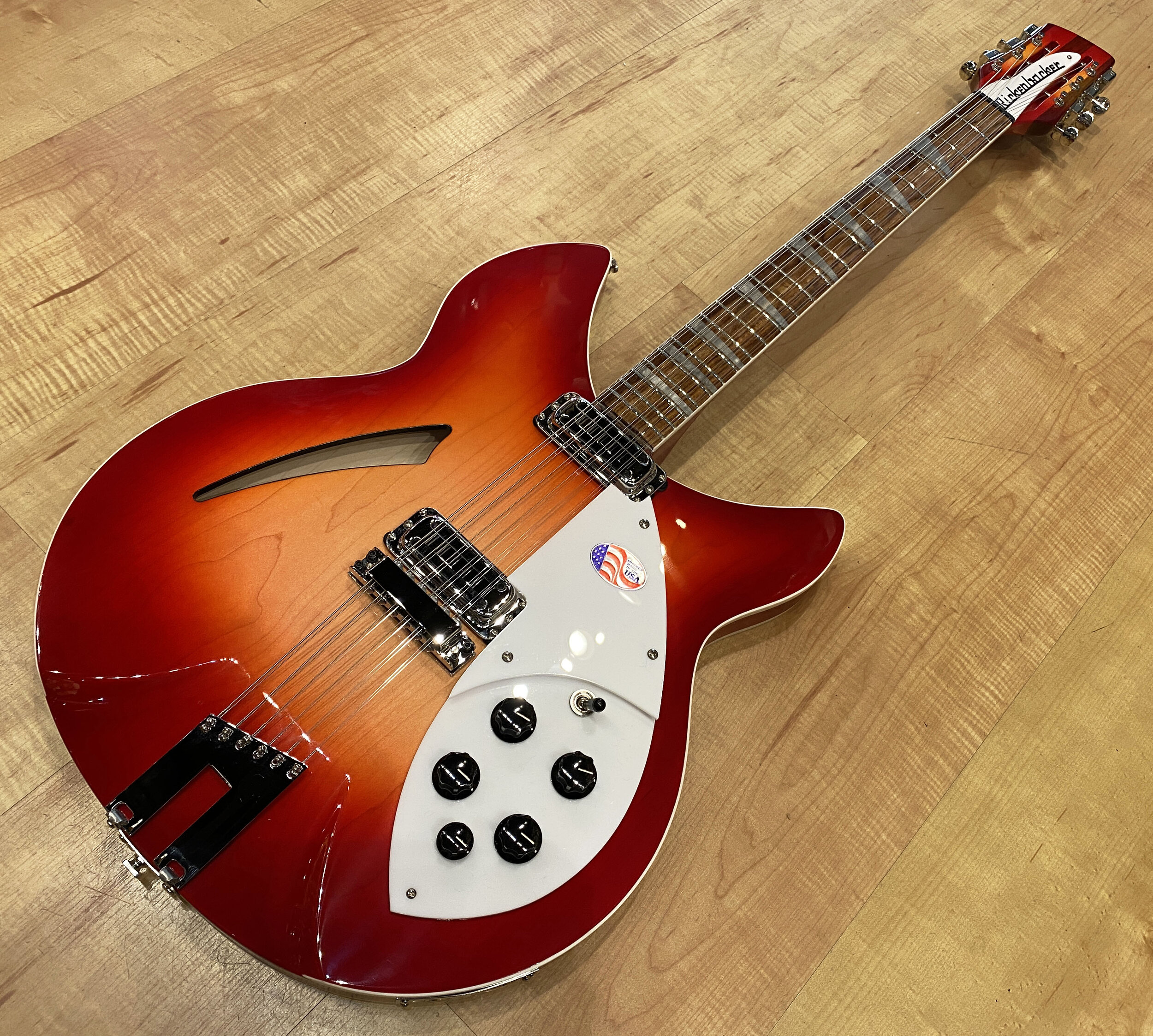 Full view of the Rickenbacker 360/12C63 12-String Electric Guitar In FireGlo